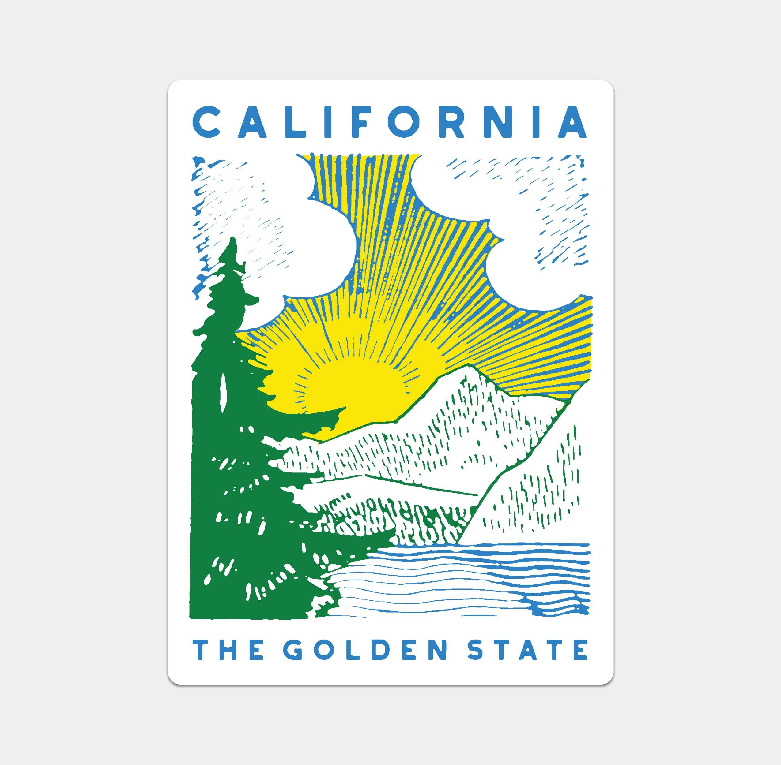 Sweet Bippy Press - California Golden State Sticker