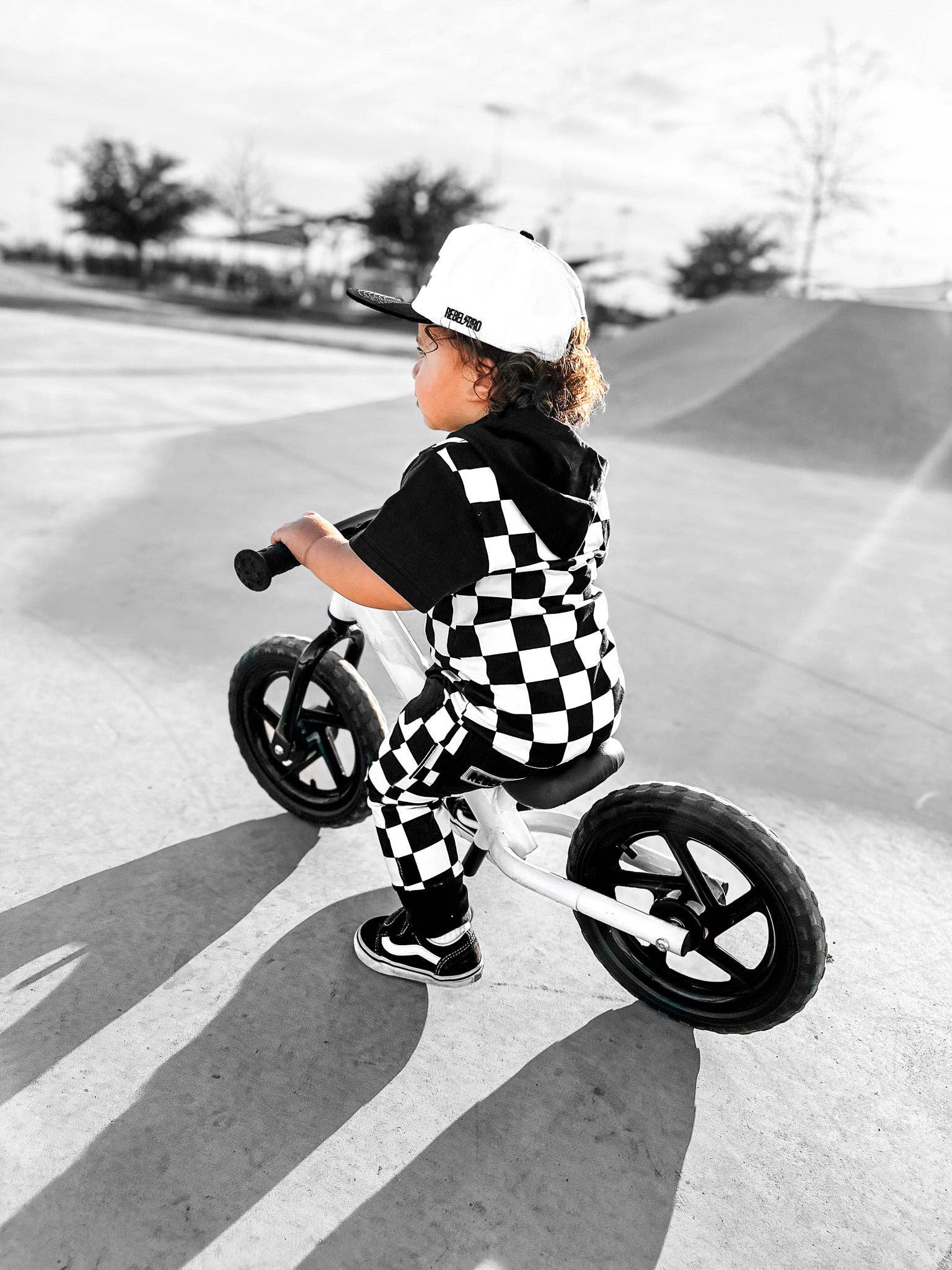 Rebel Bro Hooded Rebel Short Sleeve Romper - Venice