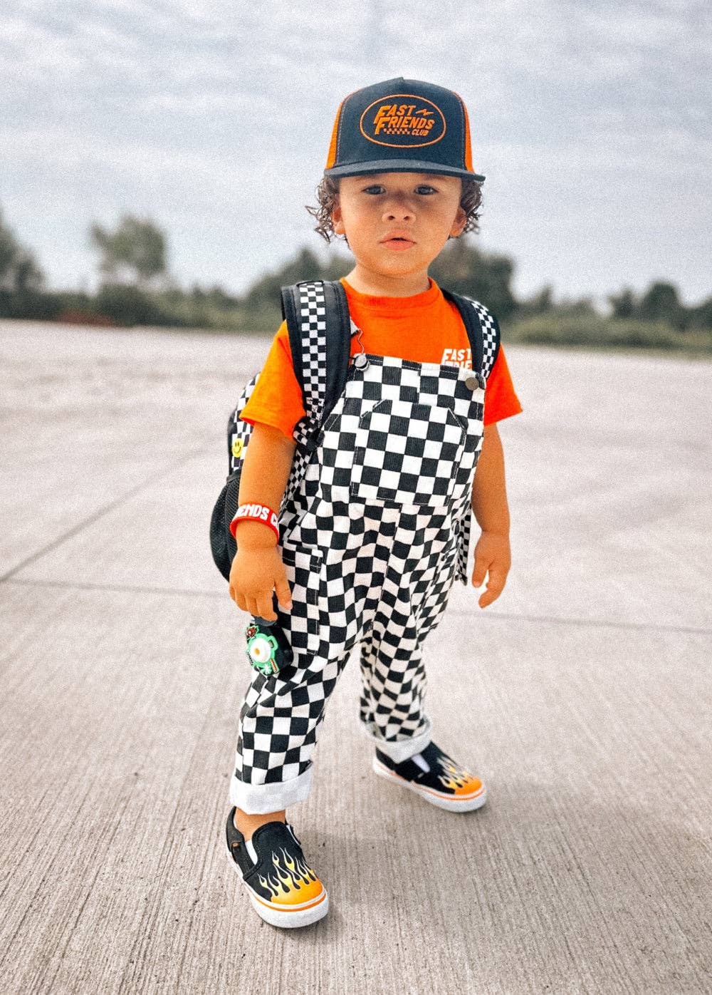 Little Trouble - Classic Checker Overalls
