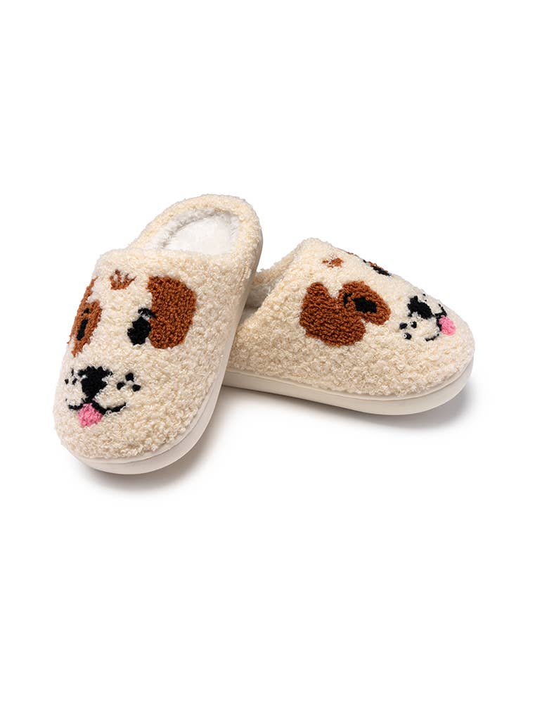 Living Royal Slippers - Puppy Dog Faces