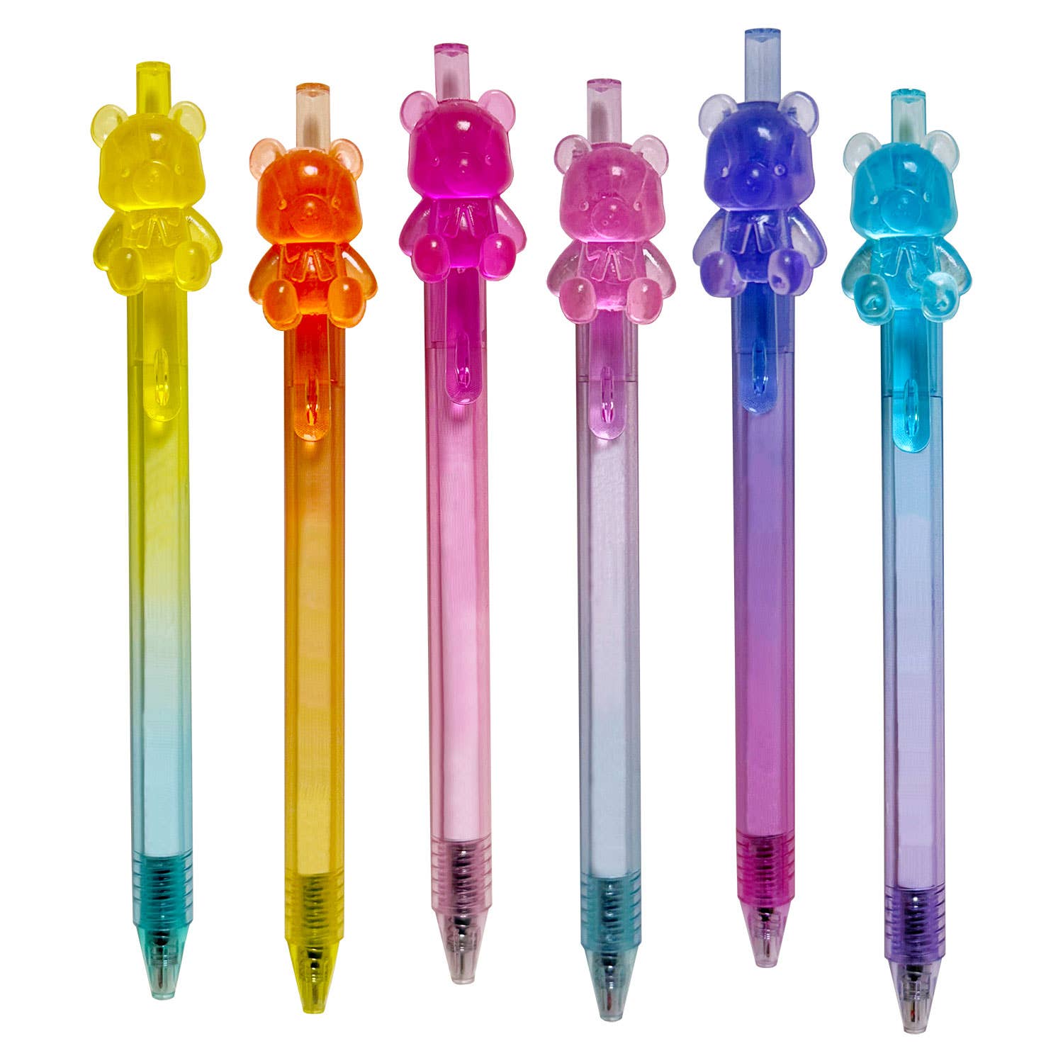 Streamline - Gummy Bear Color Gel Pen - 6 pc Set