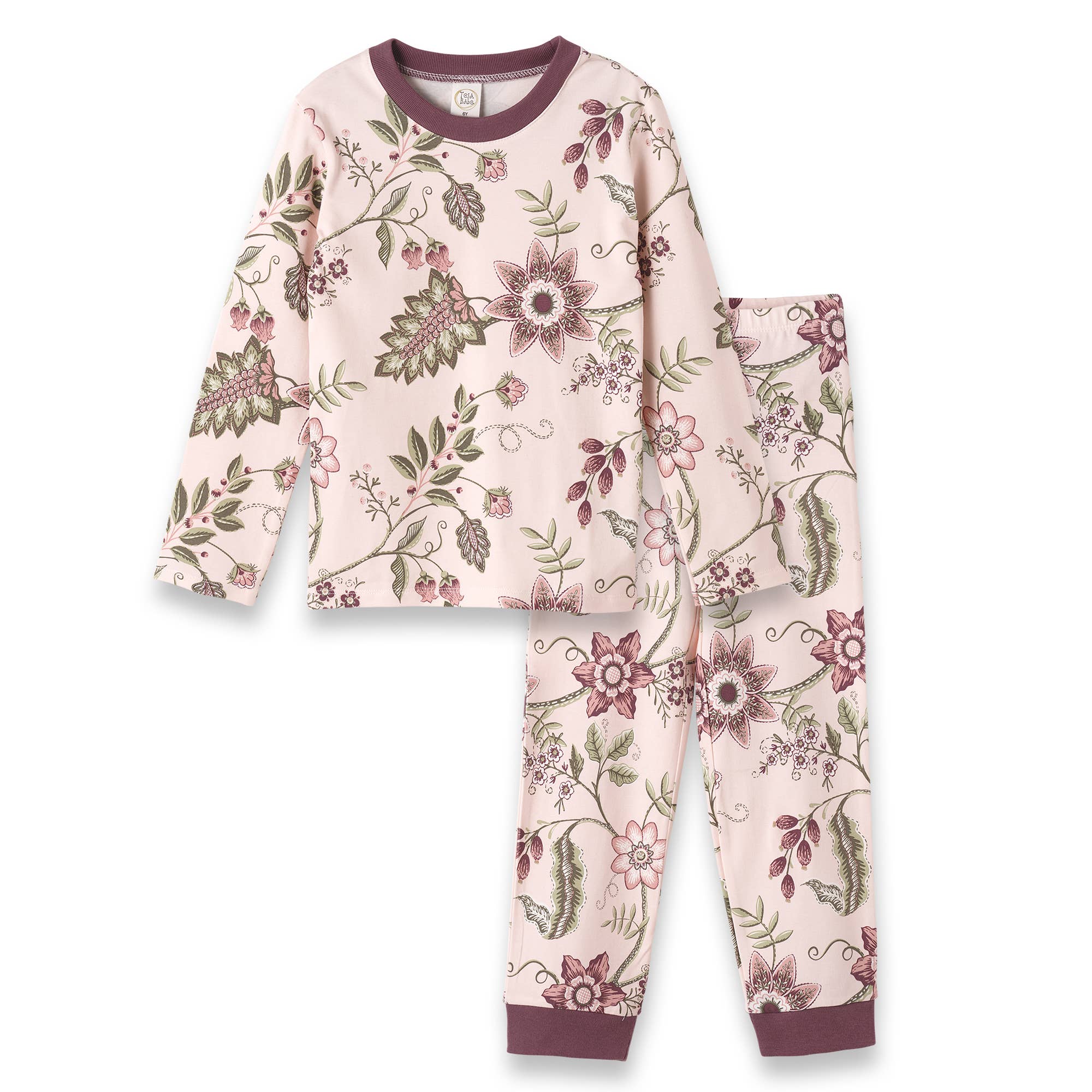 Tesa Babe - Floral Stitchery Bamboo Pajama Set