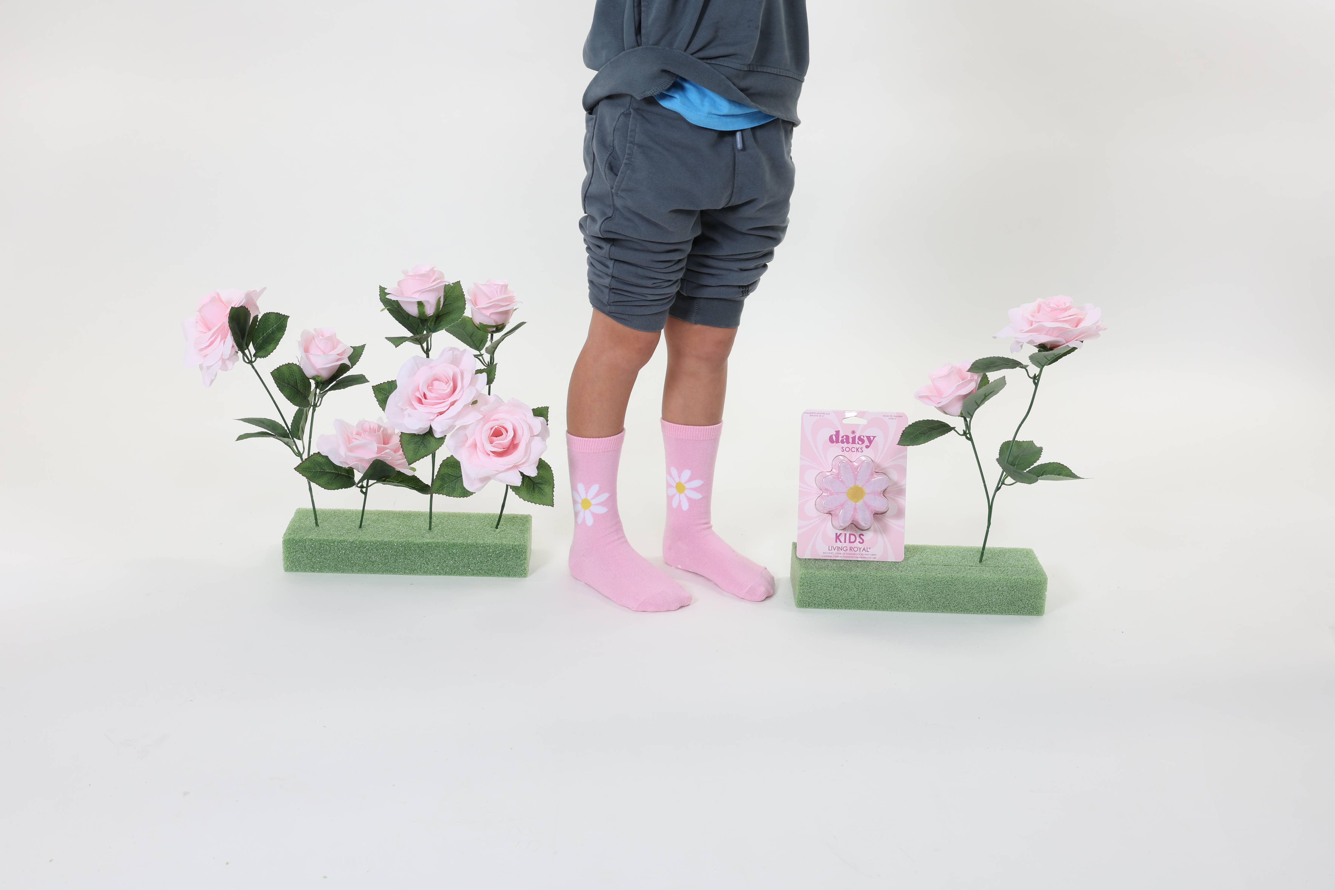 Living Royal 3D Packaged Crew Socks - Daisy Flower