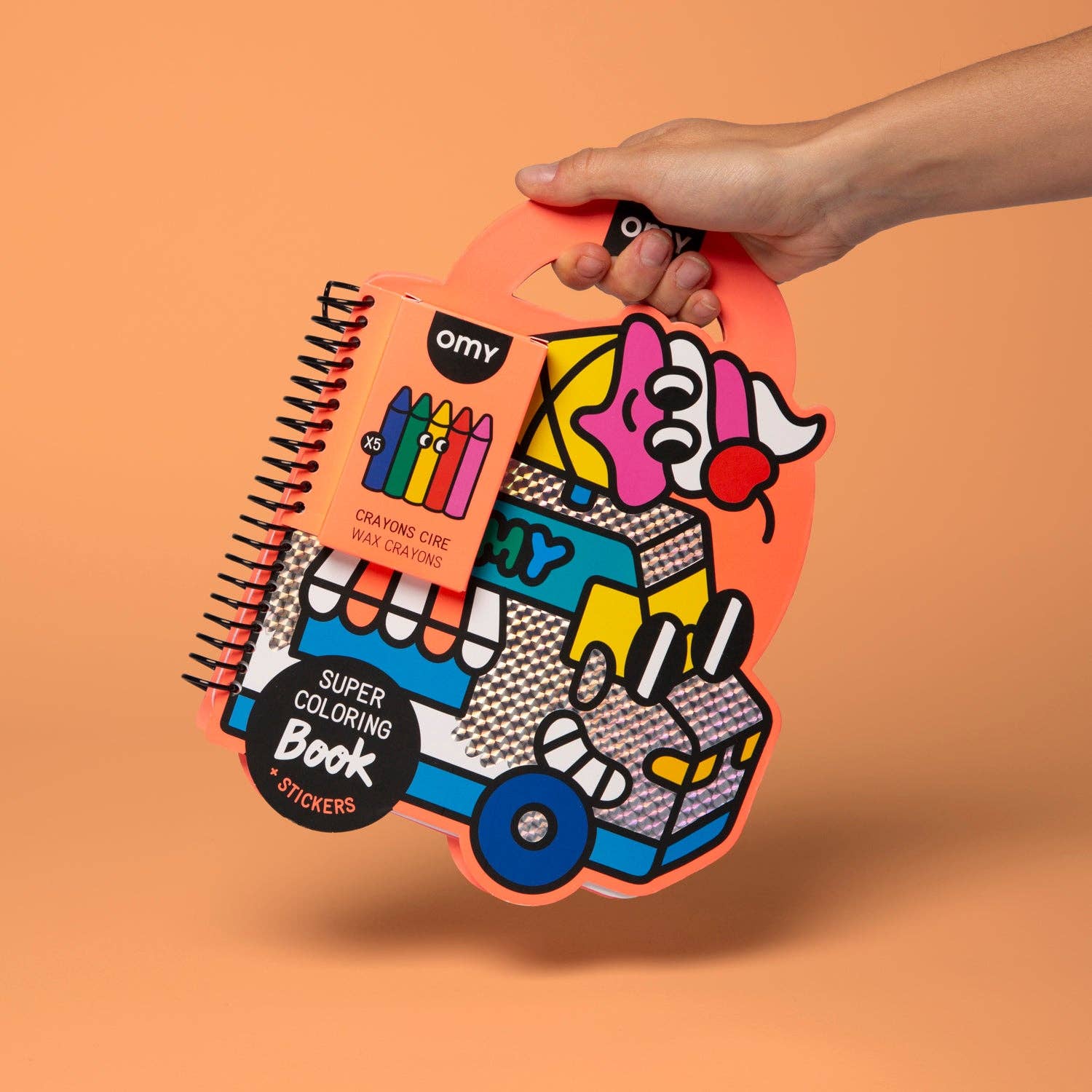 OMY - Yummy Super Coloring & Sticker Book