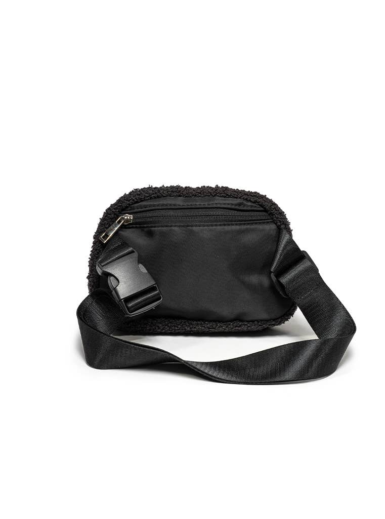 Living Royal Adjustable Belt Bag - Black & White Checkered