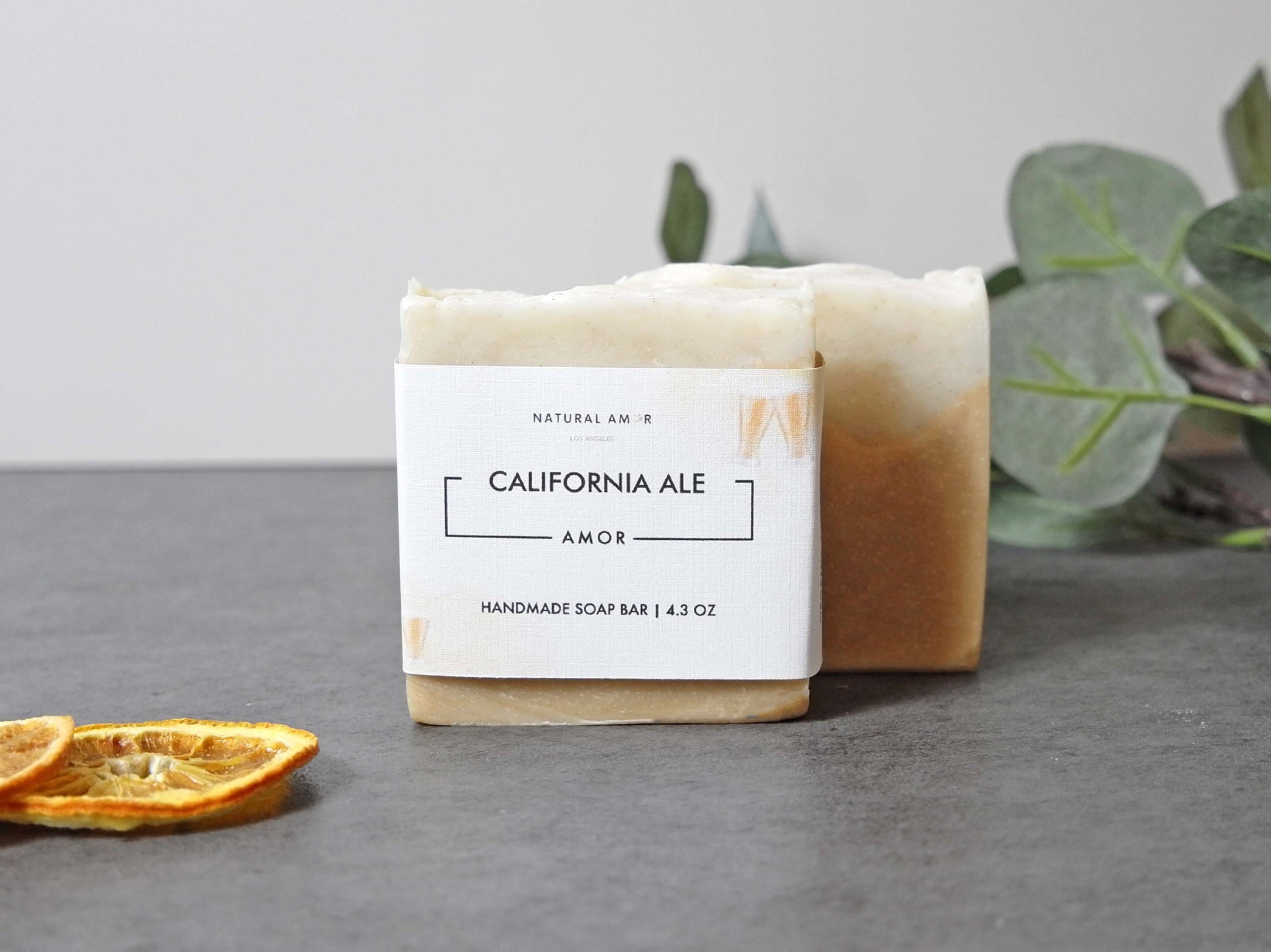 Natural Amor Handmade Soap Bar - California Ale
