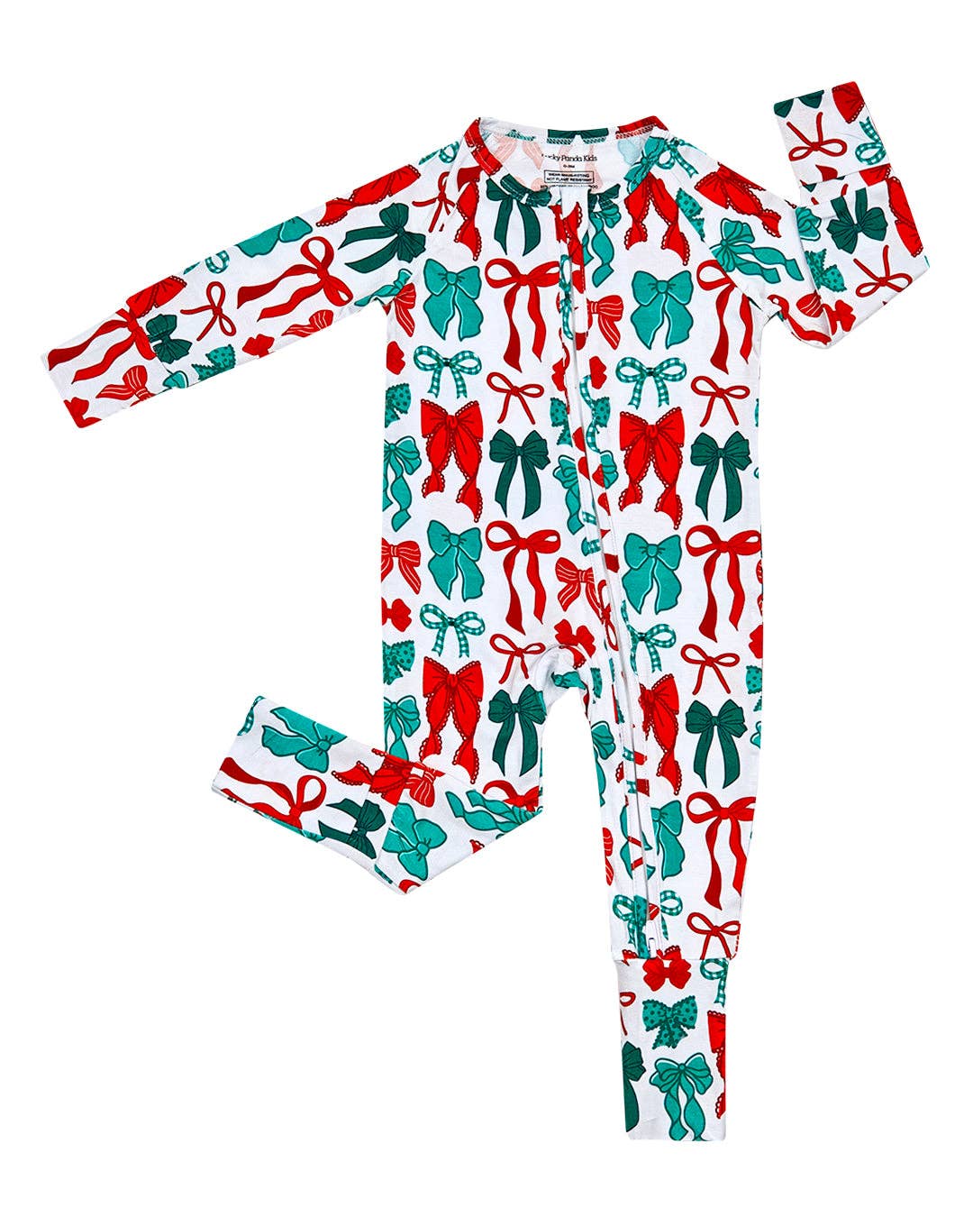Lucky Panda Kids Bamboo Zip Romper - Merry Bows