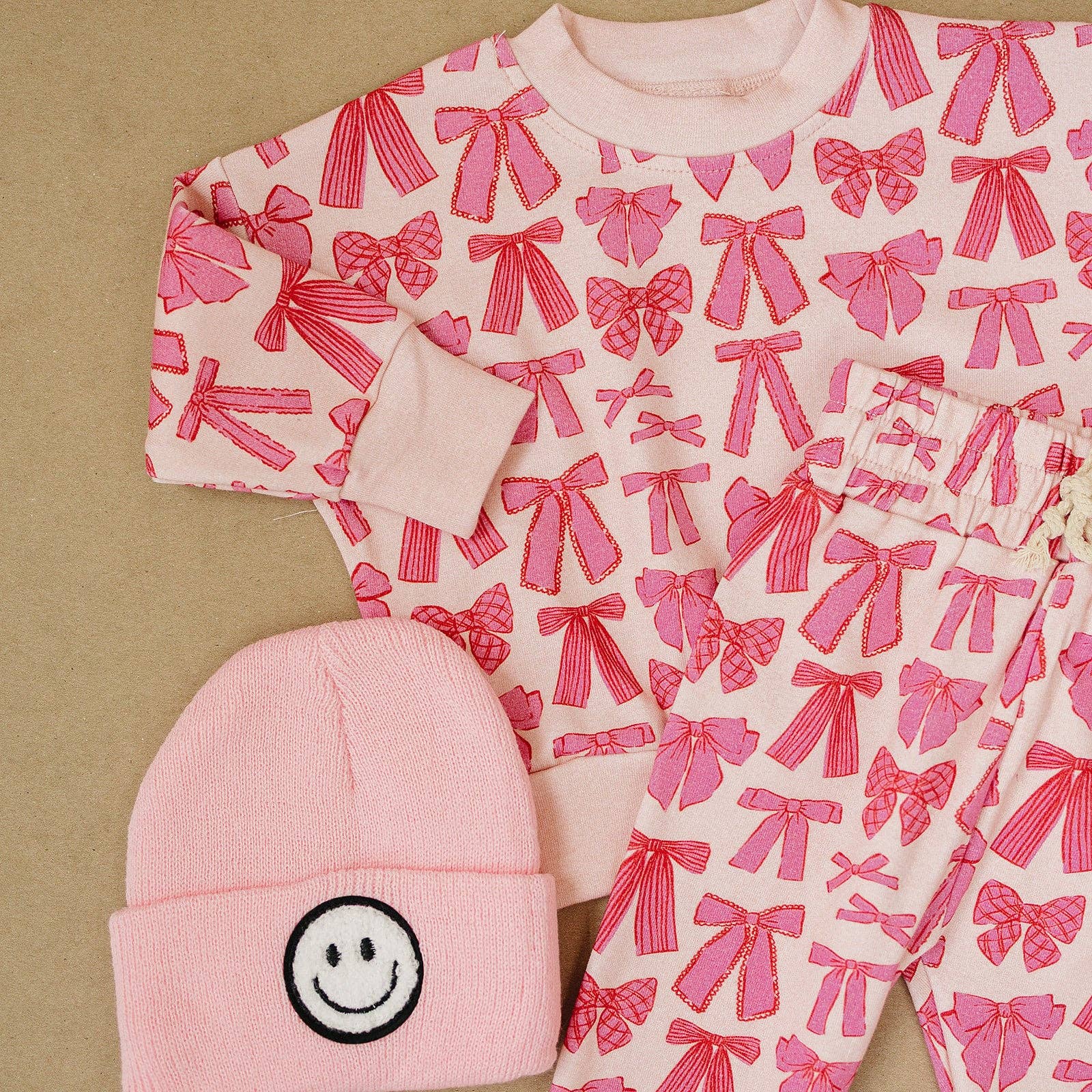 Lucky Panda Kids Jogger Set - Whimsy Bows
