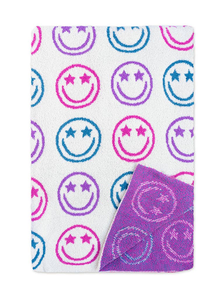 Living Royal Throw Blanket - Star Eyes Happy Faces