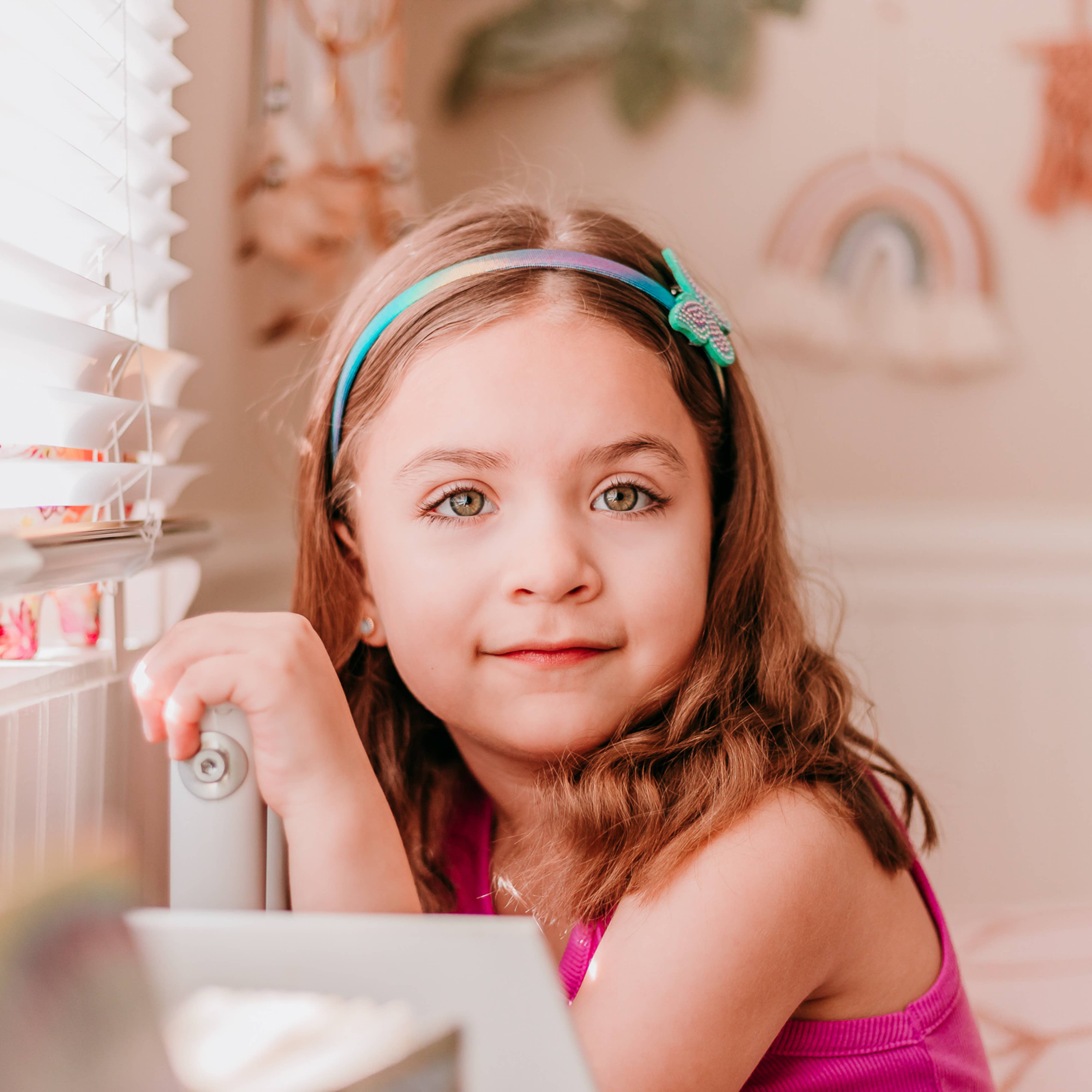 Interchangeable Rhinestone Charm Headband and Hair Clips