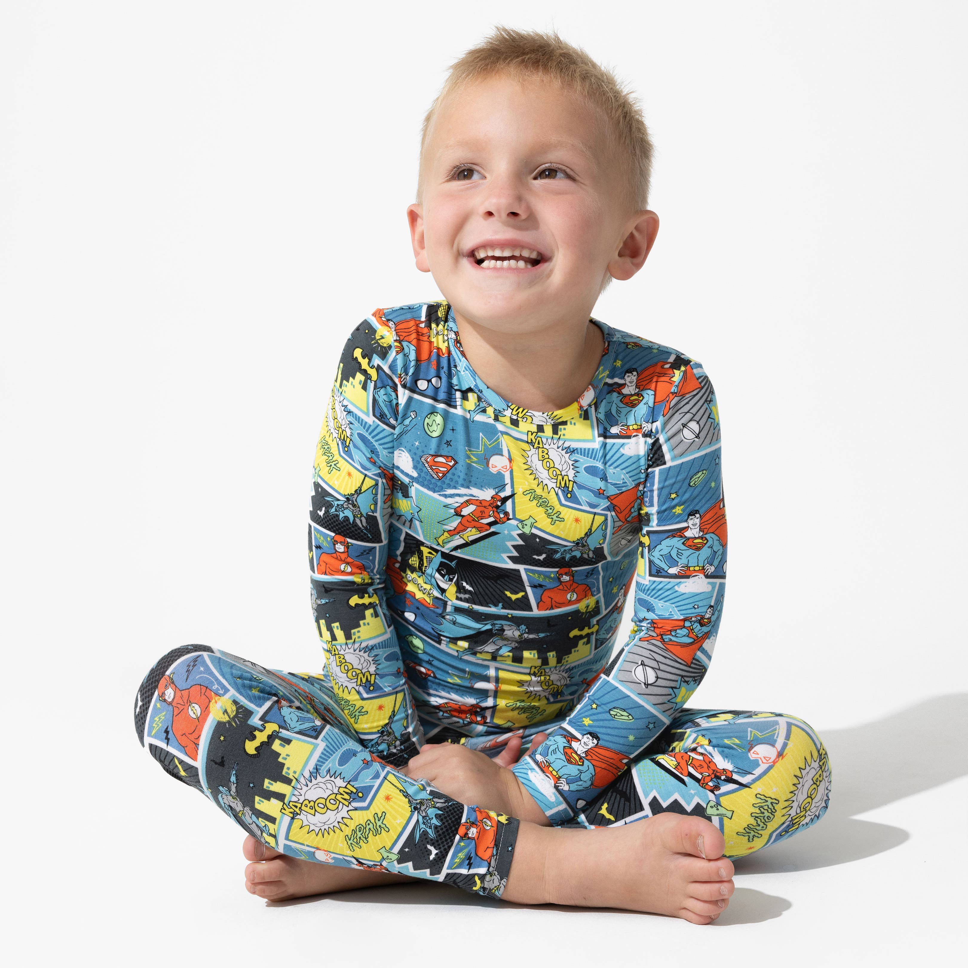 Bellabu Bear - Justice League Heroes Bamboo Kids Pajamas