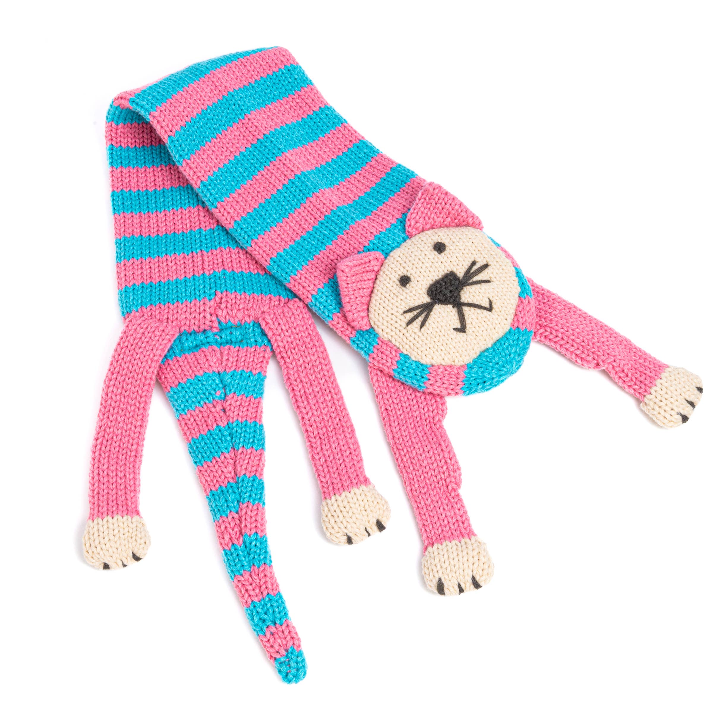 Knitted Kitty Cat Scarf