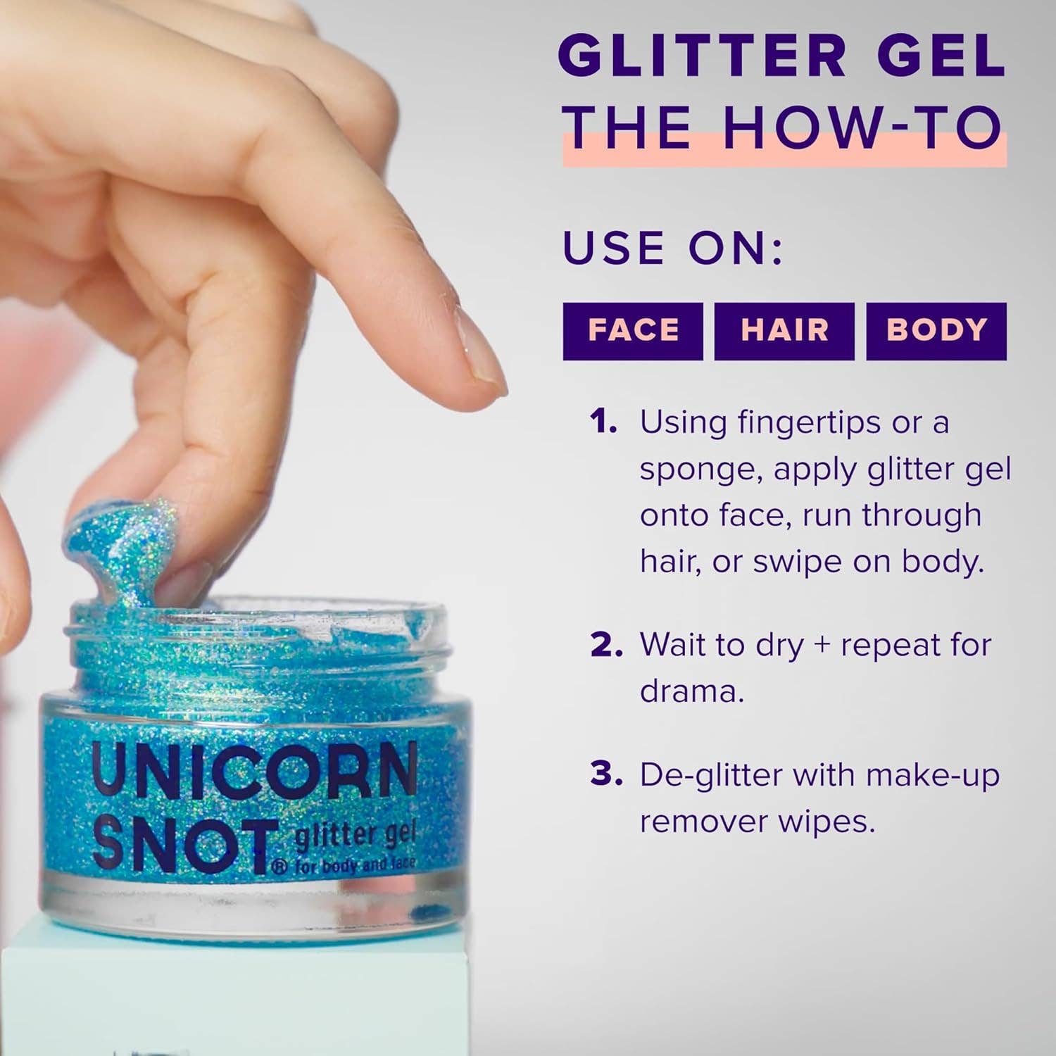 Unicorn Snot Glitter Gel - Sky