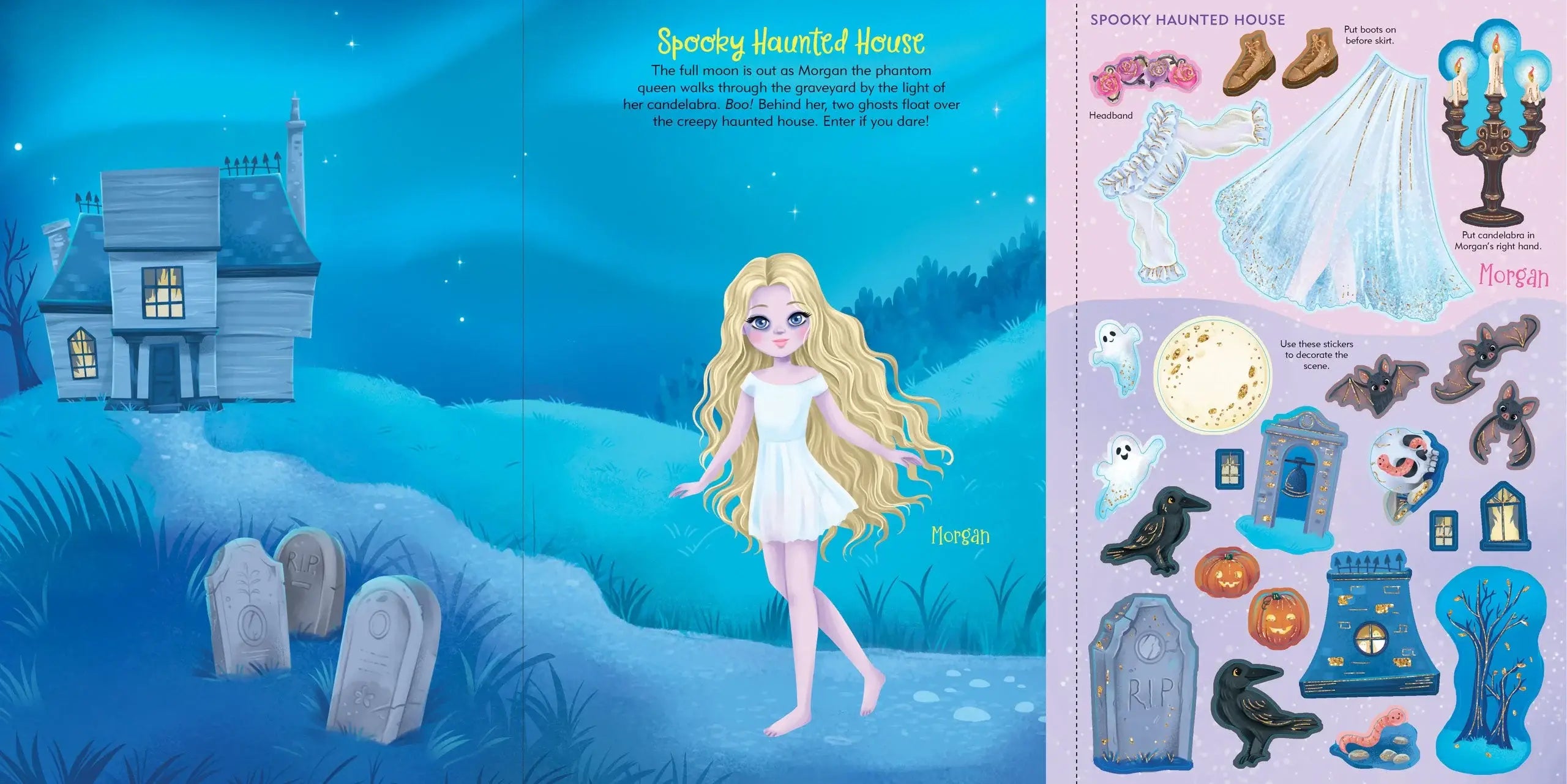Sticker Doll Dress-Up Book - Halloween