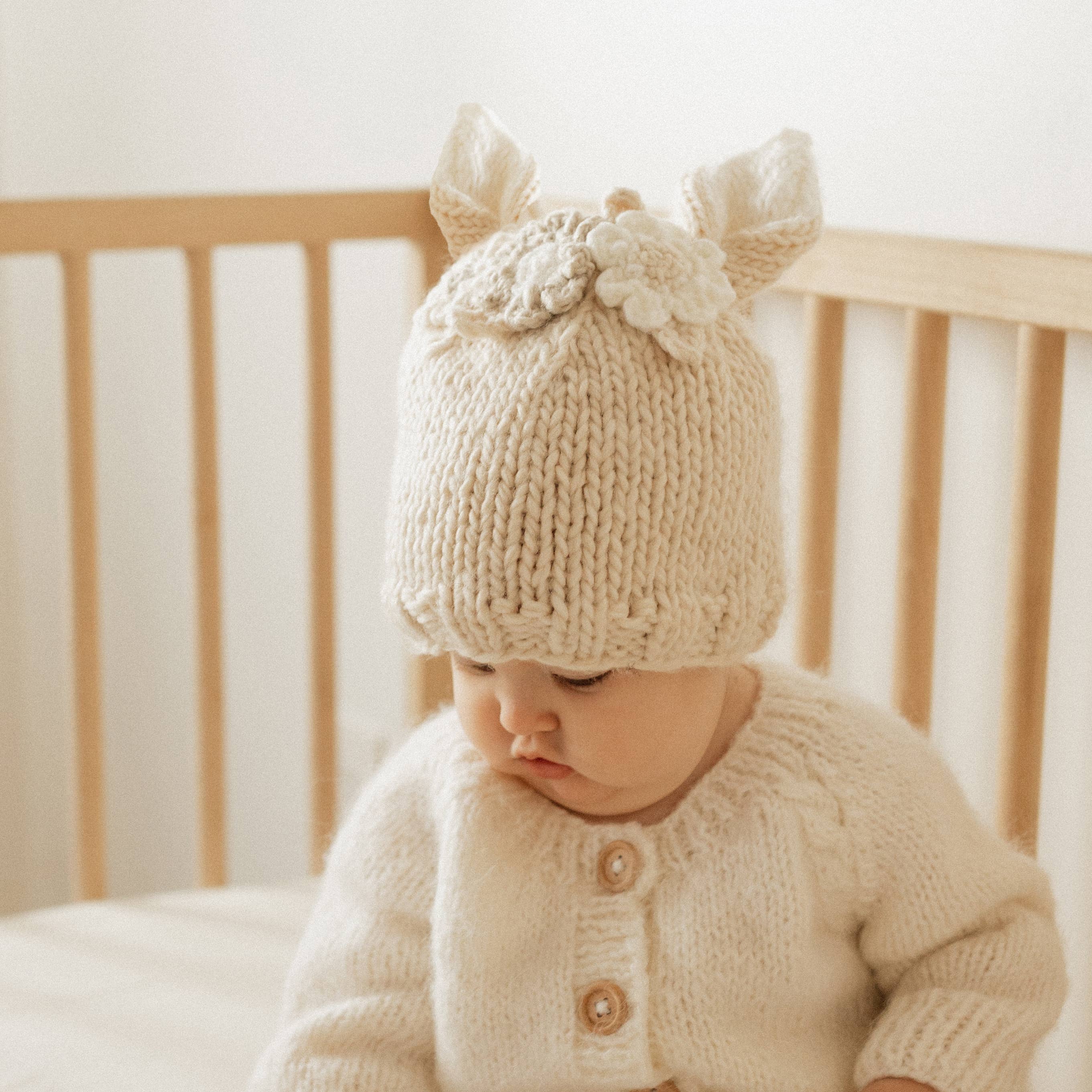 Huggalugs Flower Bunny Beanie