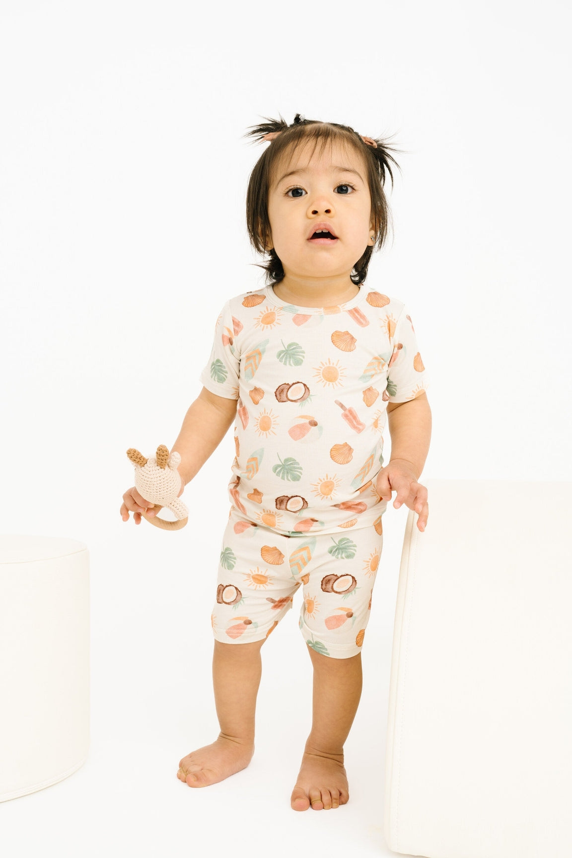 Little One Shop Bamboo Short Sleeve PJ Set - Seaside Stroll