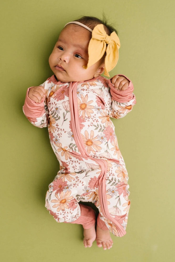 Little One Shop Bamboo Convertible Romper - Ashley Floral