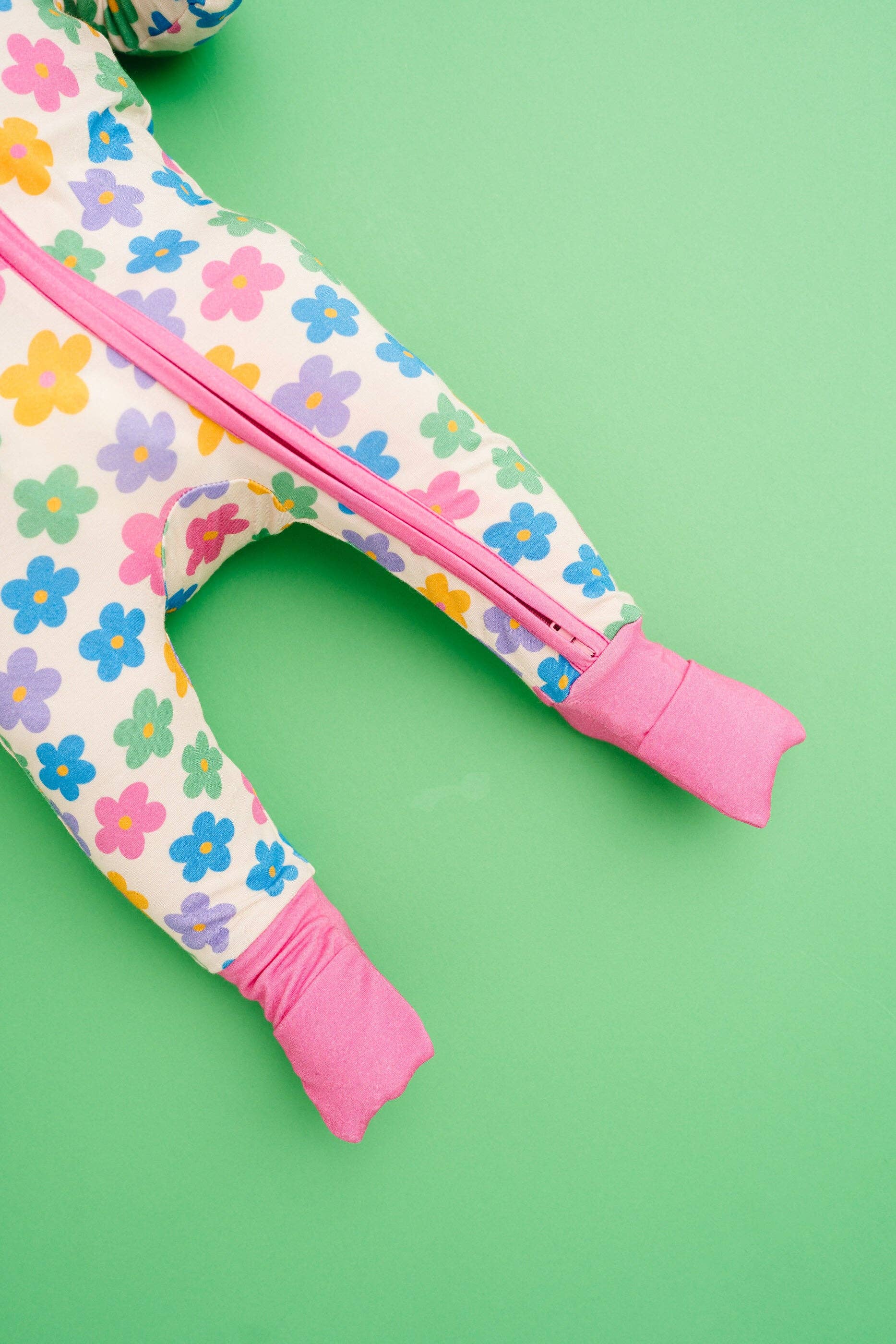 Little One Shop Bamboo Convertible Romper - Retro Flower