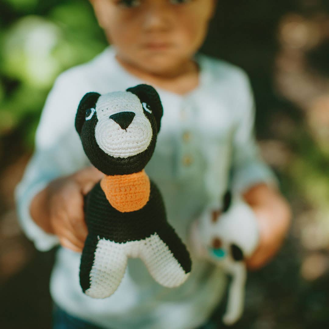 Pebble - Plush Farm Animal - Sheep Dog