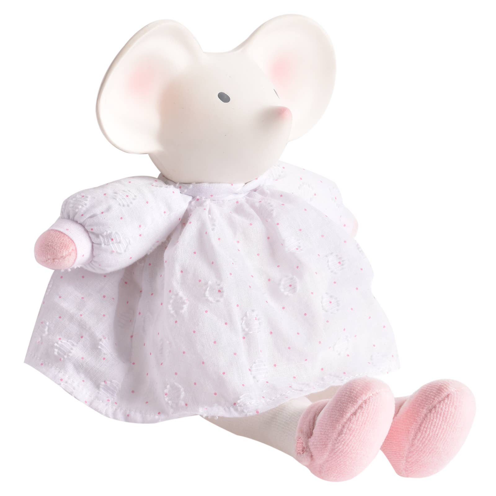 Tikiri Toys - Mini Meiya the Mouse Rubber Head Toy