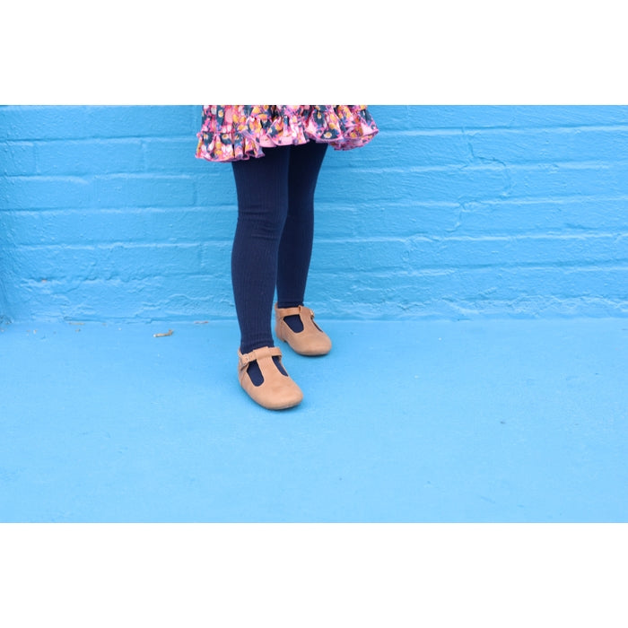 Little Stocking Co. Cable Knit Tights - Navy Blue (Final Sale)