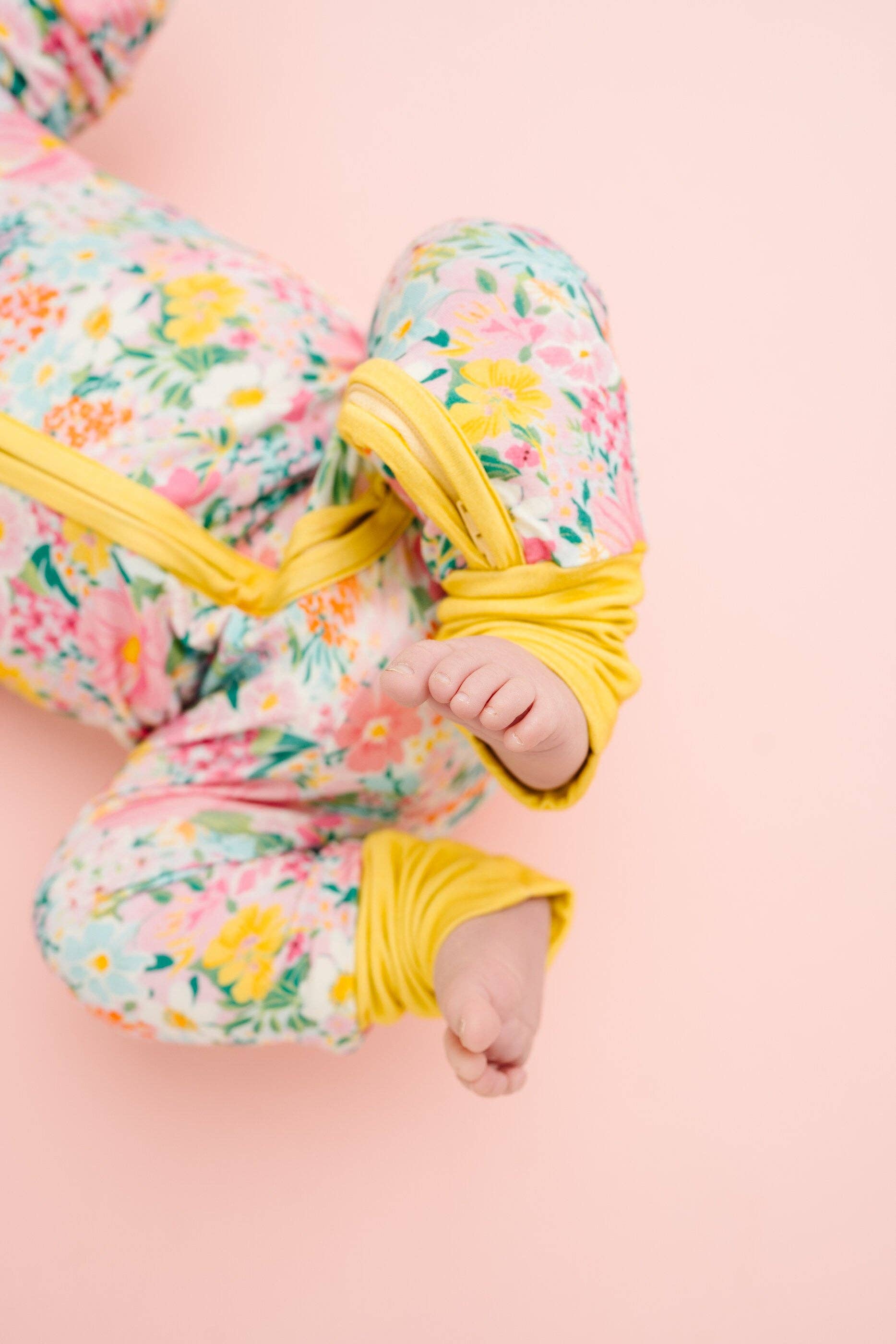 Little One Shop Bamboo Convertible Romper - Garden Glow