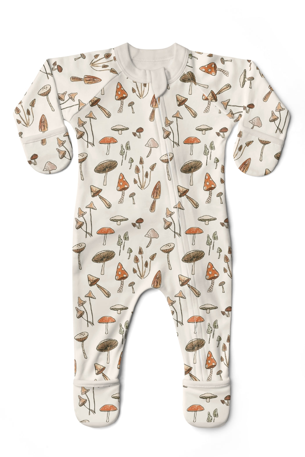 goumikids Grow with you Footie + Loose Fit - Toadstool