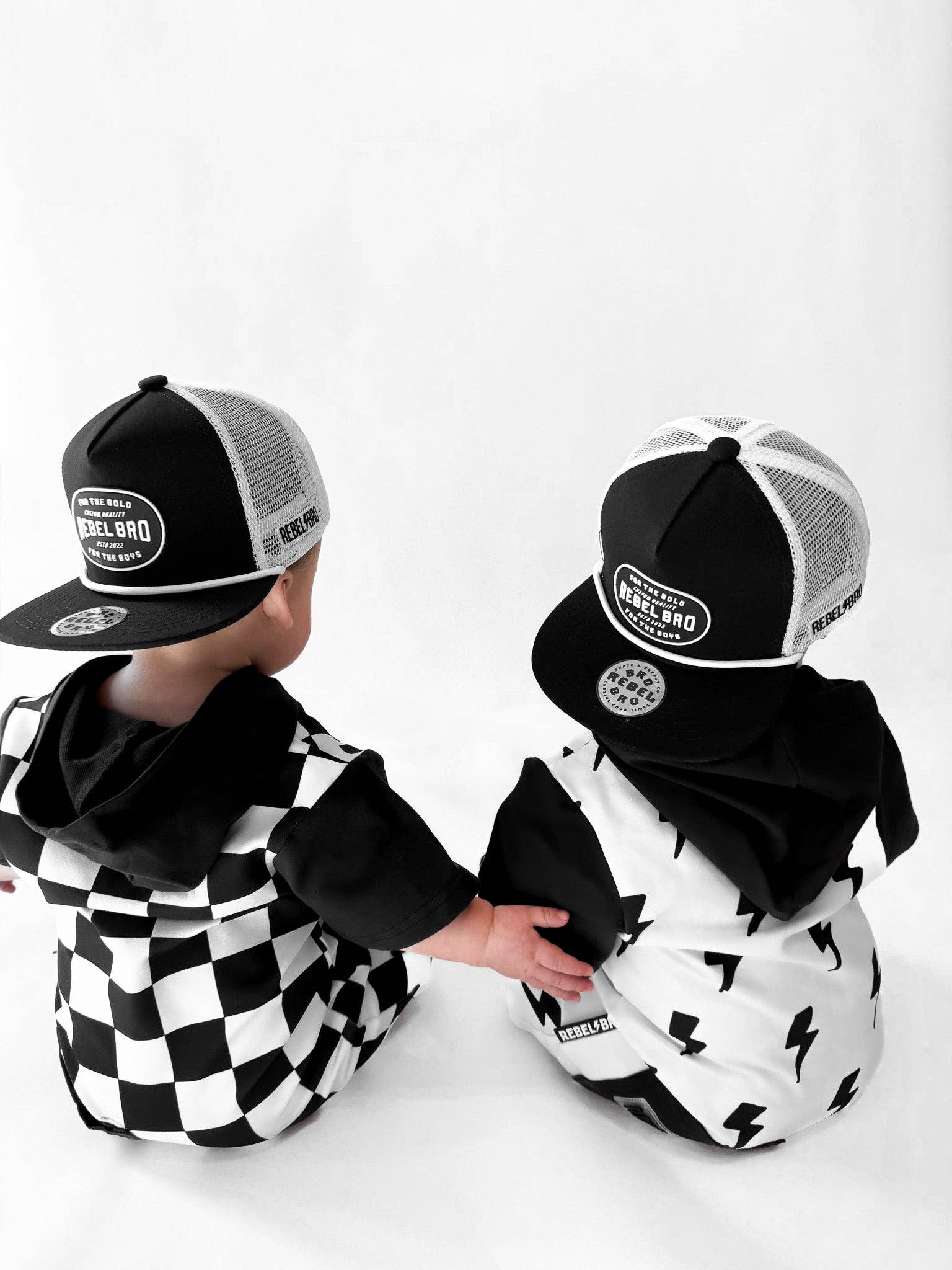 Rebel Bro Hooded Rebel Short Sleeve Romper - Venice