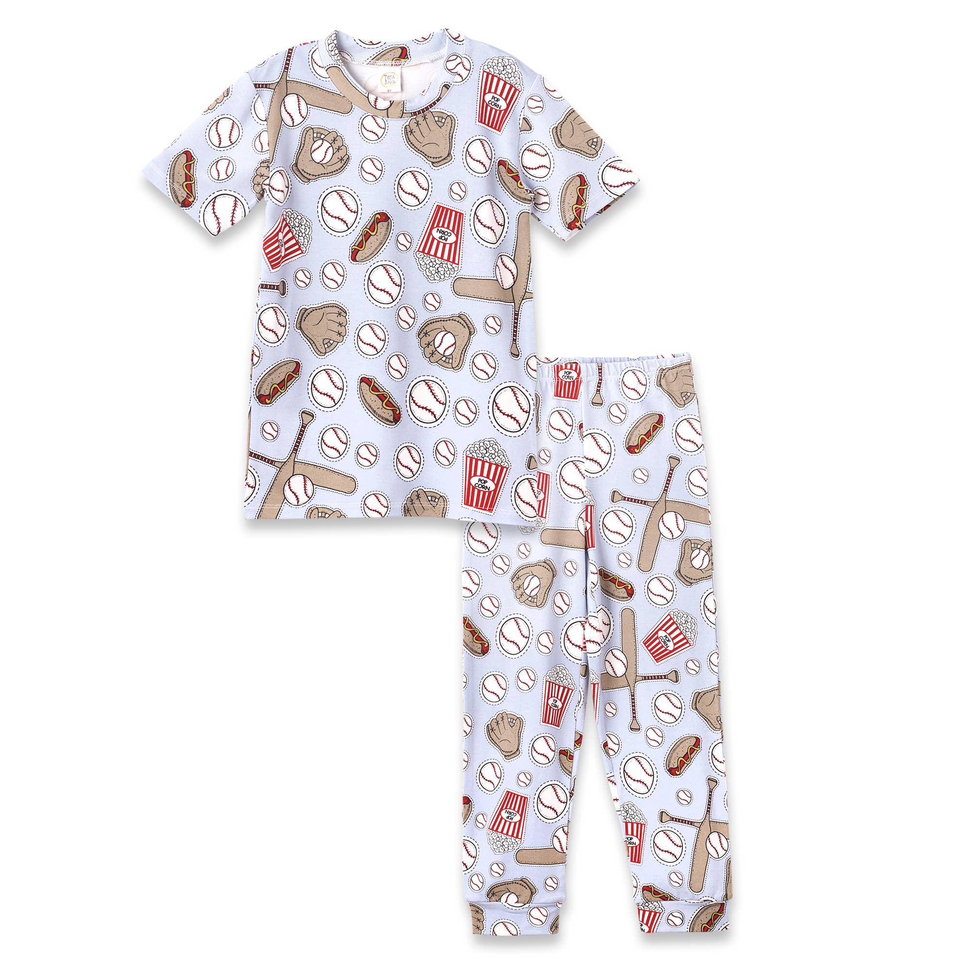 Tesa Babe - Baseball Blue Bamboo Pajama Set