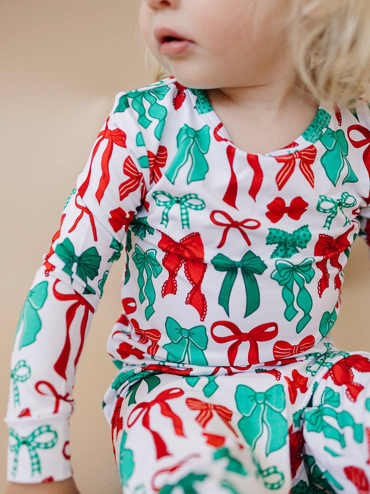 Lucky Panda Kids Bamboo PJs - Merry Bows