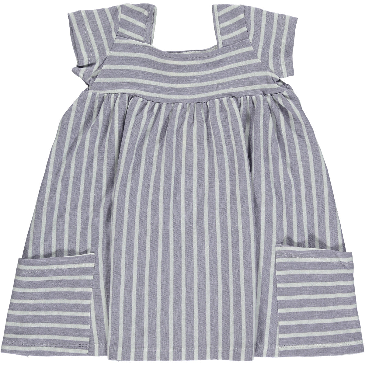 Vignette Rylie Dress - Purple/Ivory Stripe