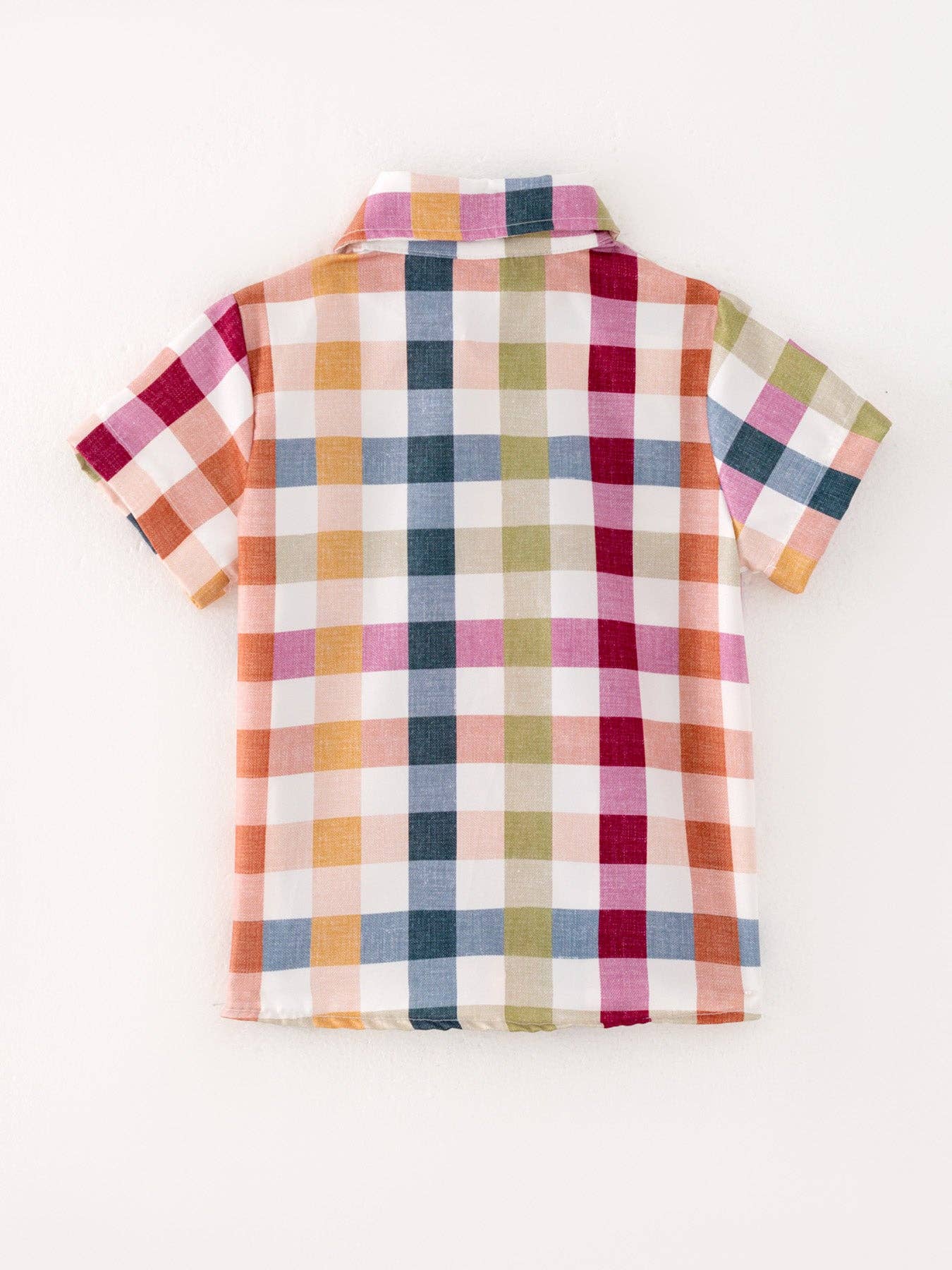 Fall Plaid Collared T-Shirt