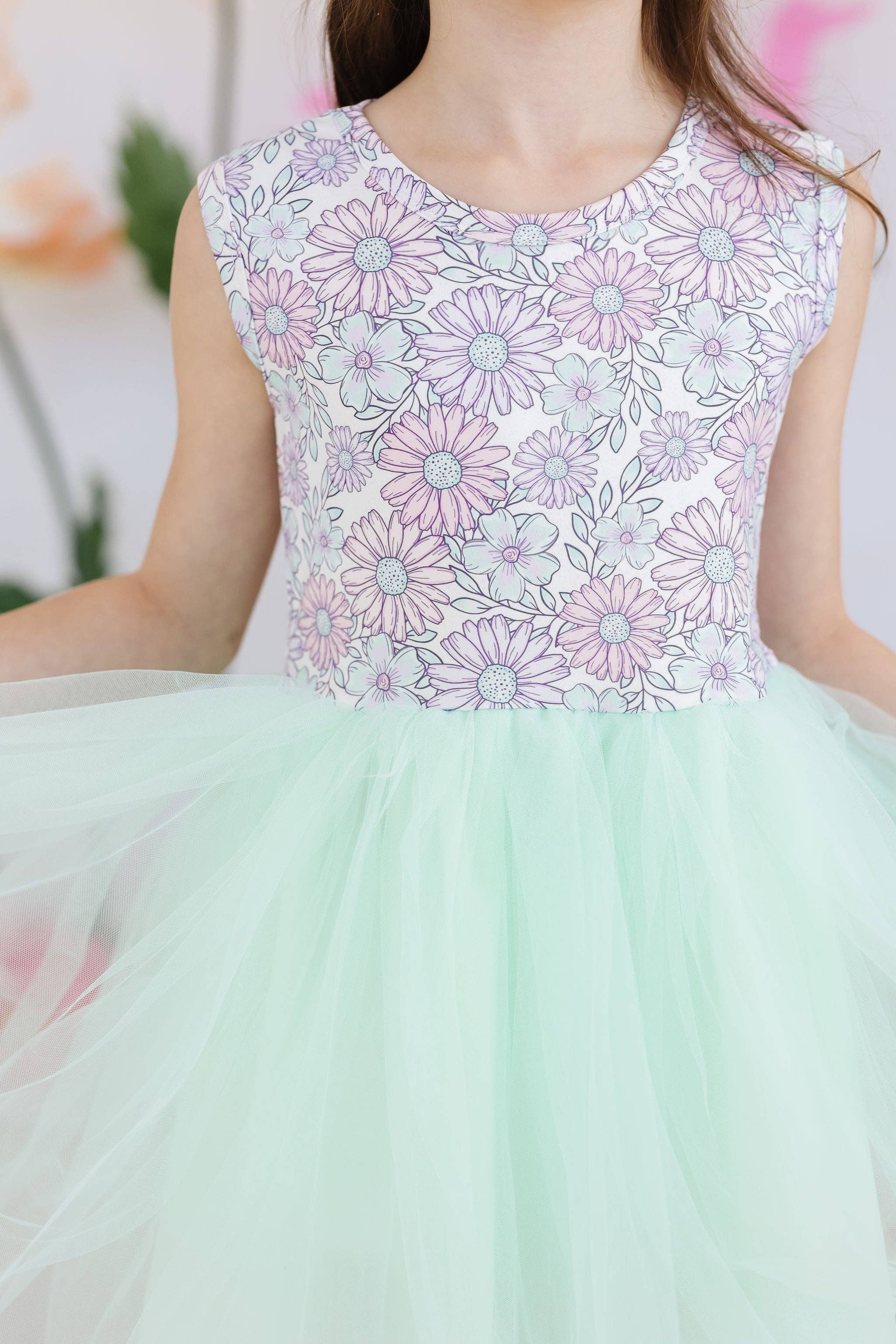 Mila & Rose - Blush & Bloom Tank Tulle Tutu Dress