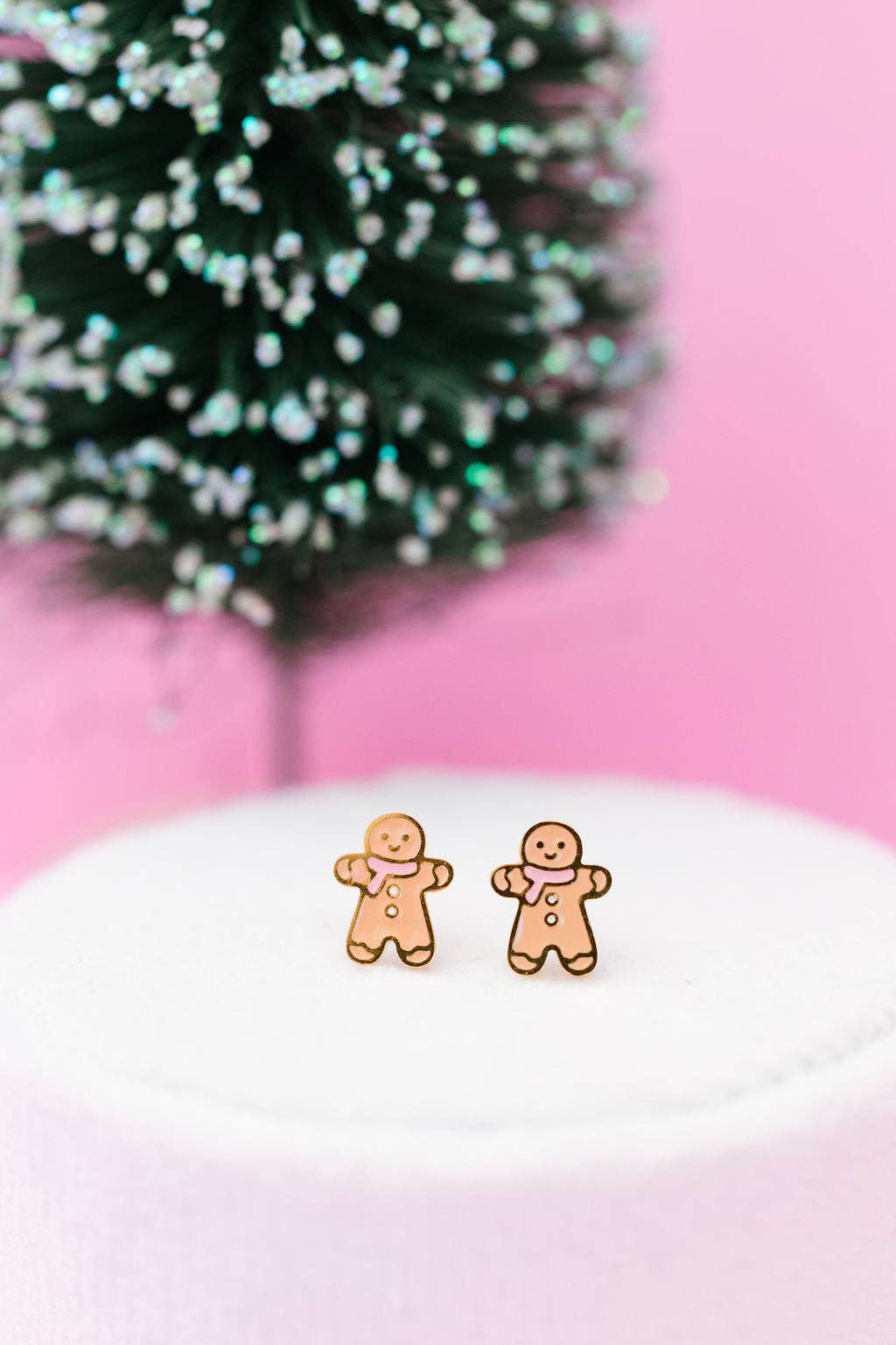 Desert Peach - Gingerbread Stud Earrings