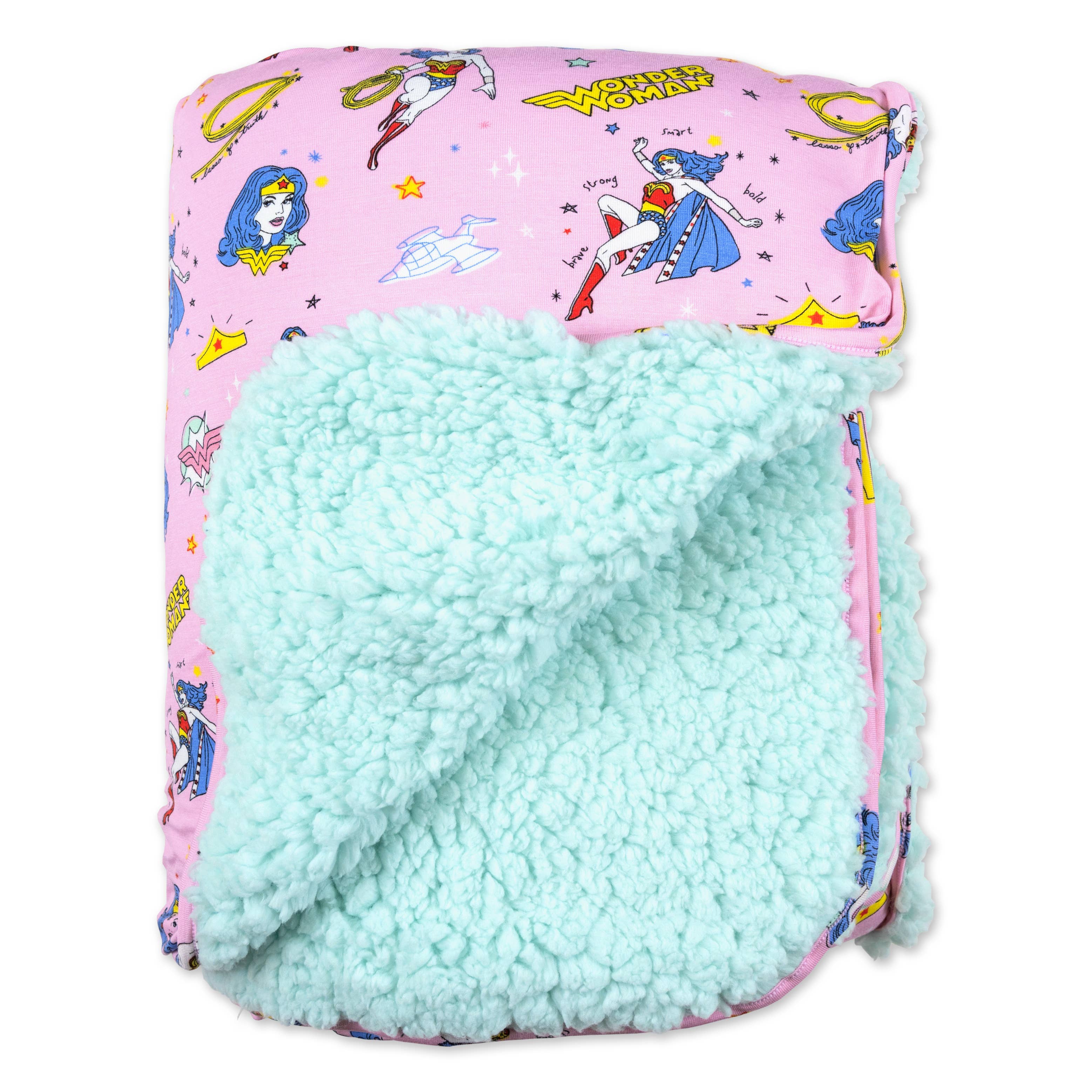 Bellabu Bear - Wonder Woman Sherpa Blanket