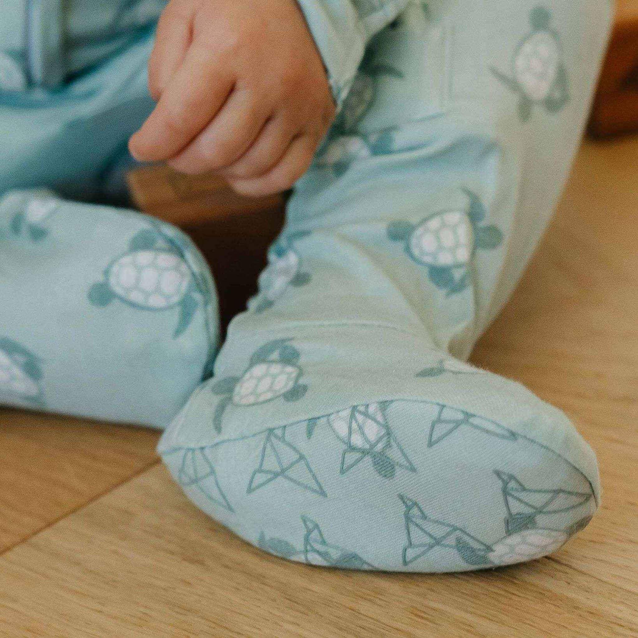 Copper Pearl Zip-Up Footie Pajama - Wade