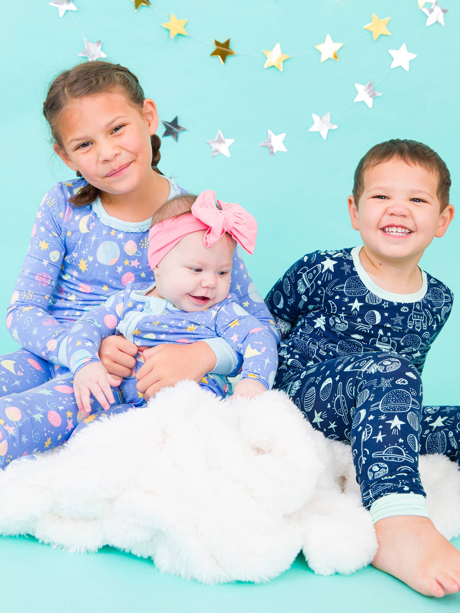 RuggedButts Bamboo Long Sleeve Pajama Set - Blast Off