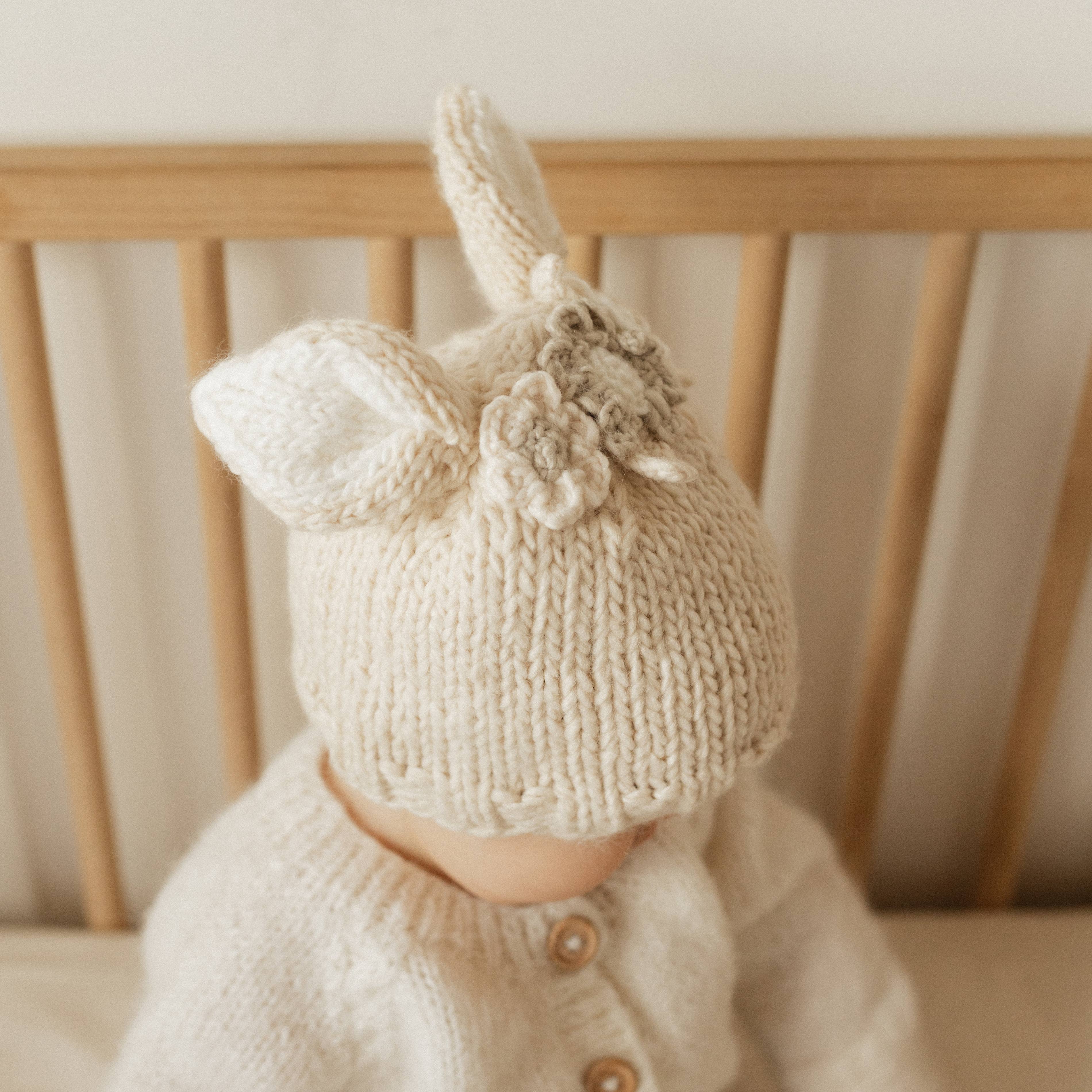 Huggalugs Flower Bunny Beanie