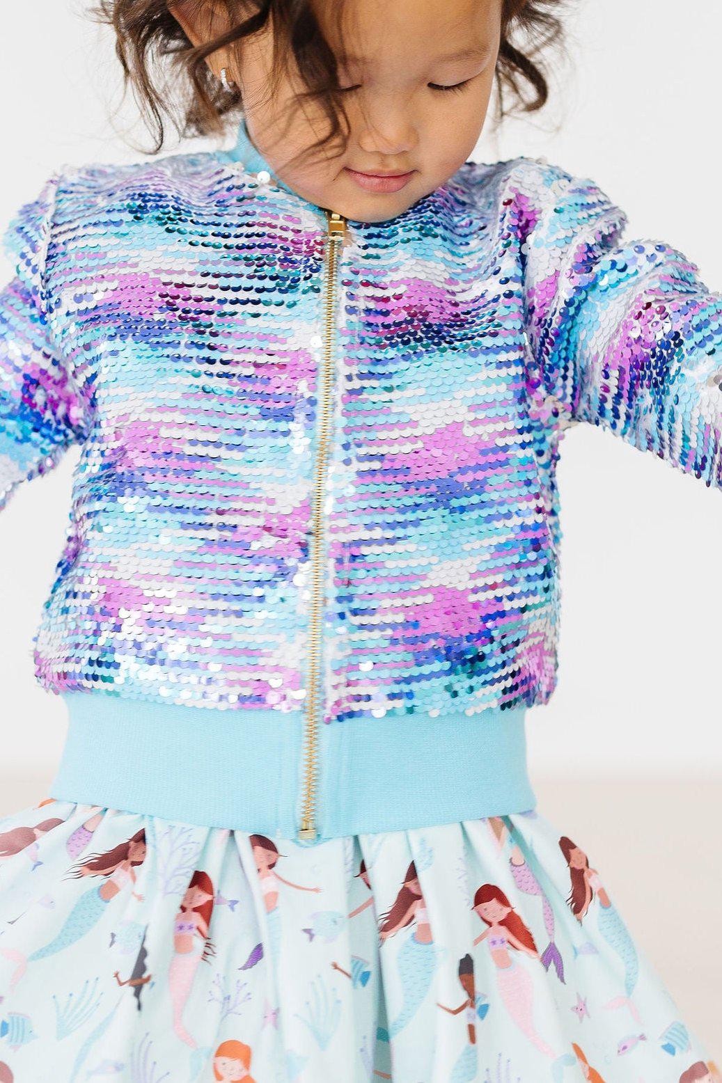 Mila & Rose Reversible Sequin Jacket - Mermaid