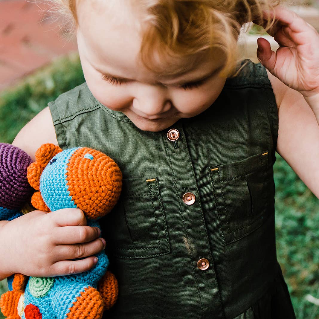Pebble - Stegosaurus Plush Dino - Turquoise