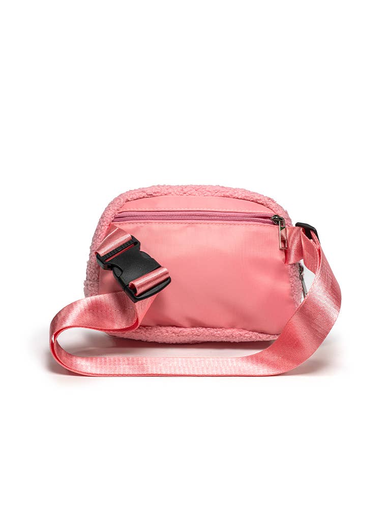 Living Royal Adjustable Belt Bag - Pink & White Checkered