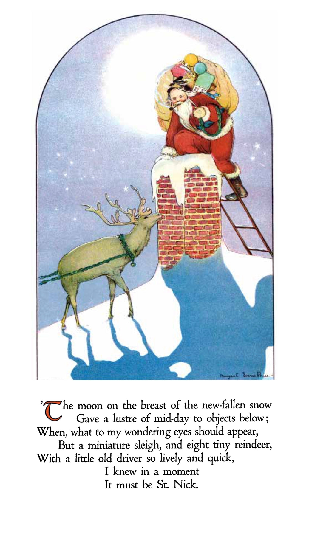 The Night Before Christmas Vintage Picture Book (Final Sale)