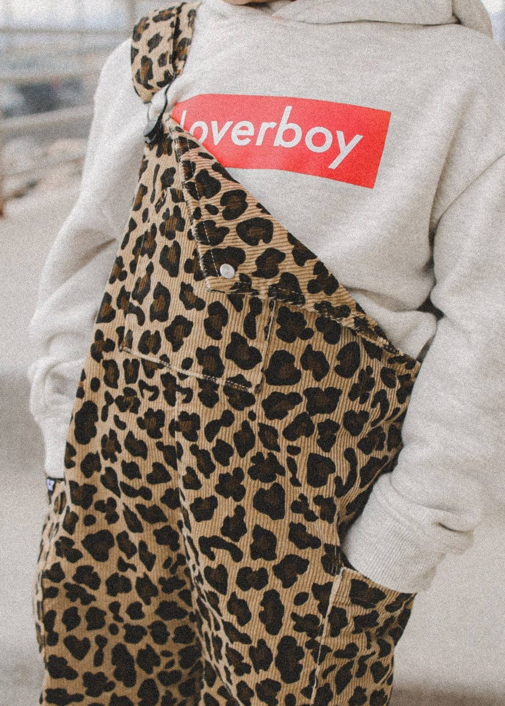 Little Trouble - Leopard Print Overalls