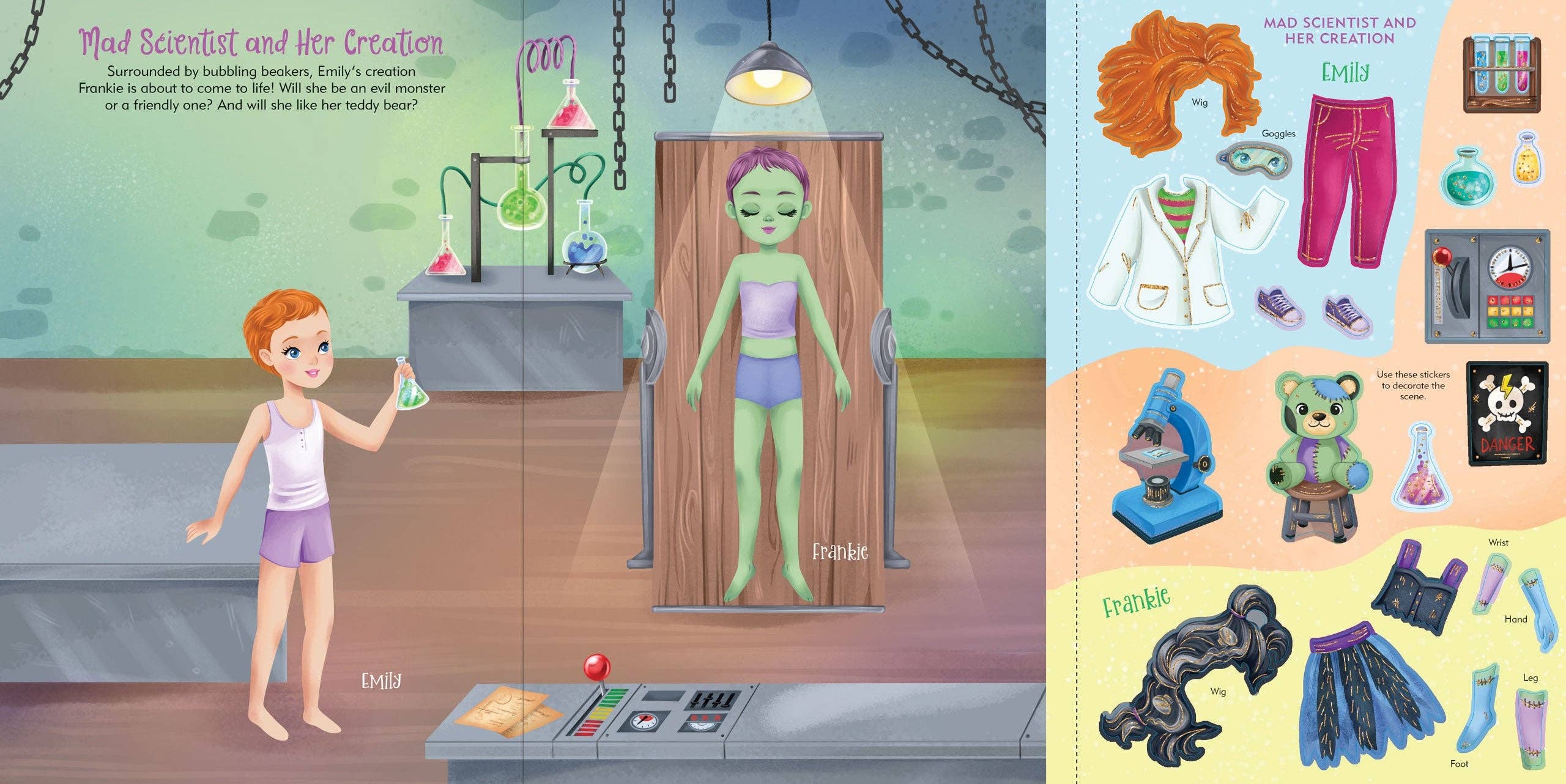 Sticker Doll Dress-Up Book - Halloween