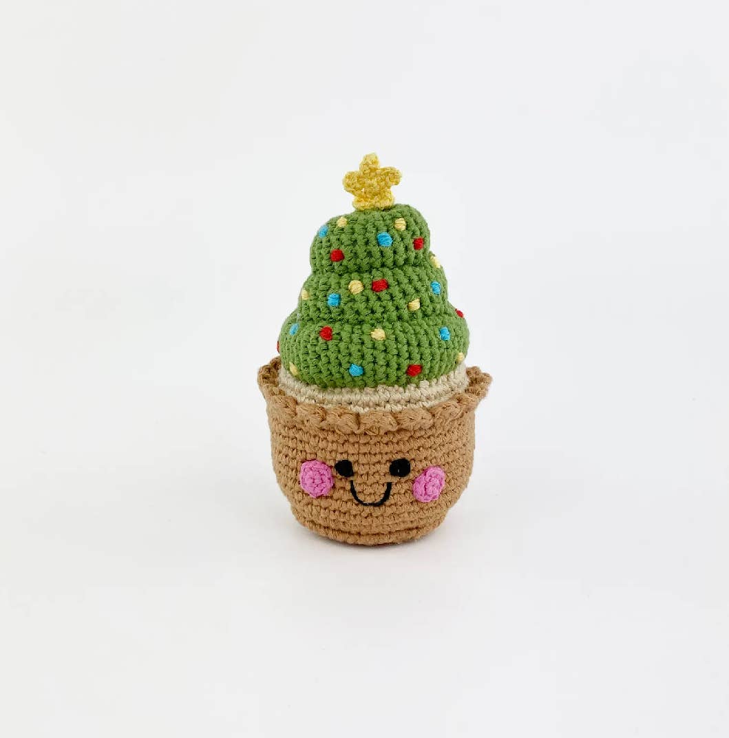 Pebble - Christmas Cupcake Rattle