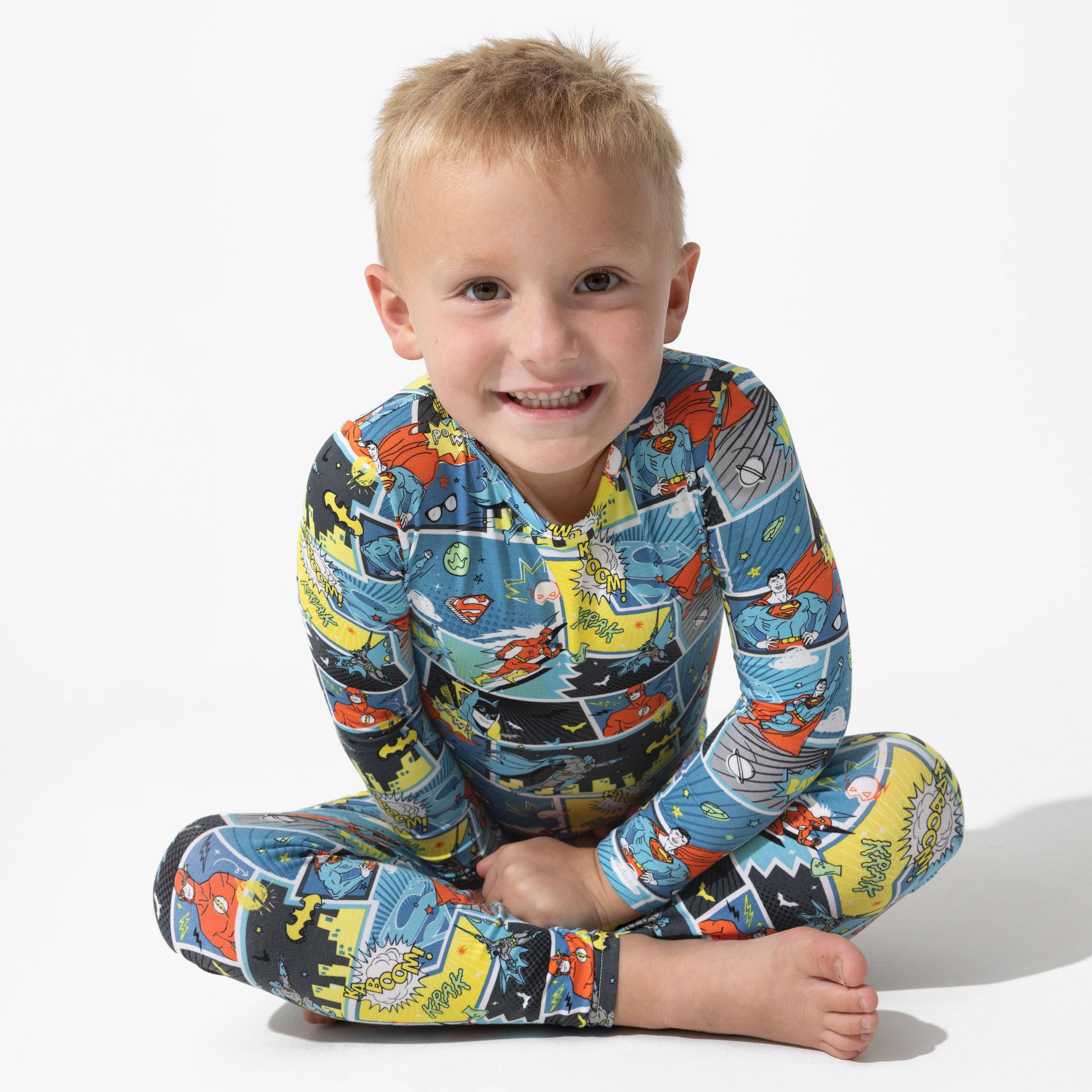 Bellabu Bear - Justice League Heroes Bamboo Kids Pajamas