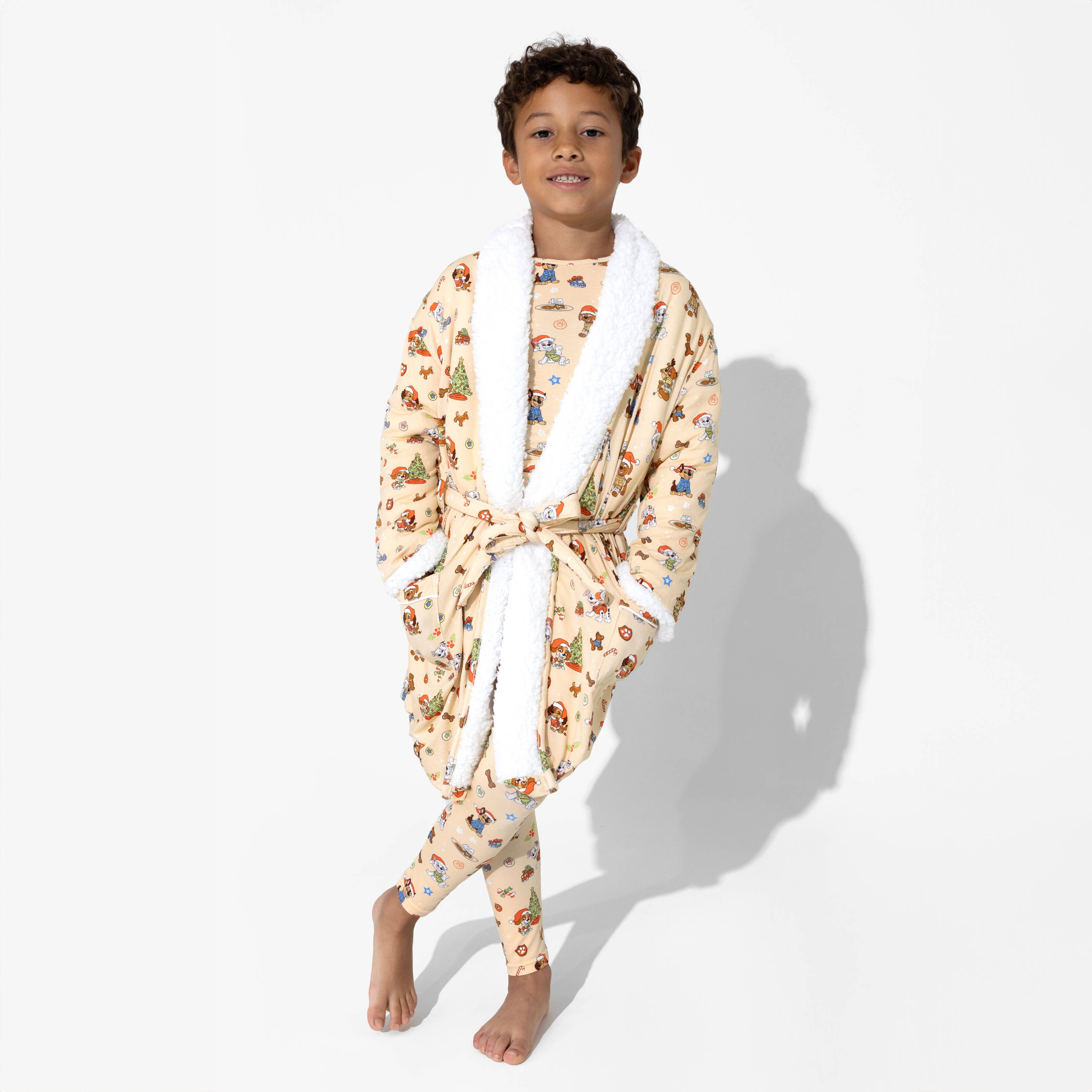 Bellabu Bear - PAW Patrol: Jingle Paws Kids Bamboo Sherpa Robe