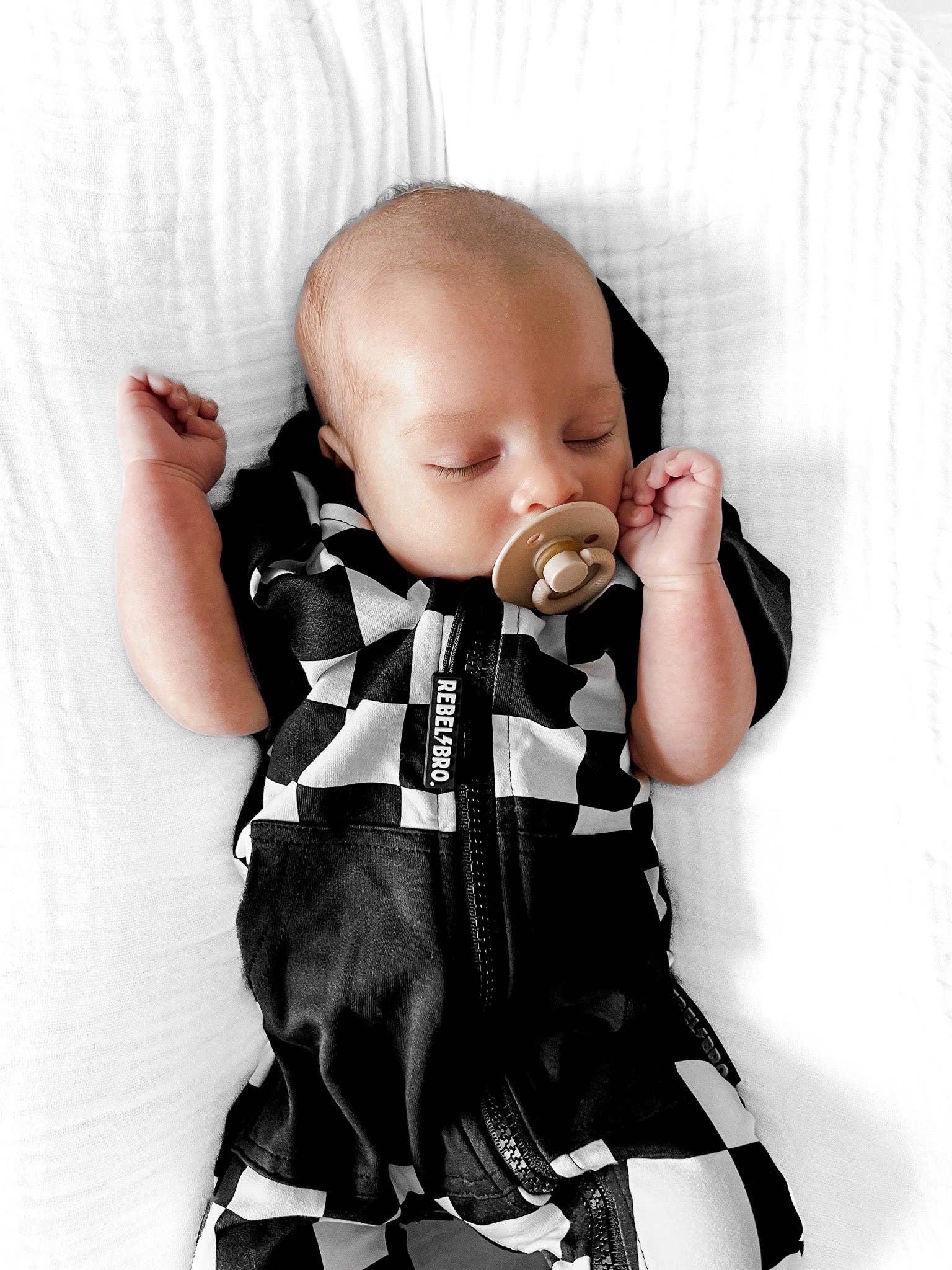 Rebel Bro Hooded Rebel Short Sleeve Romper - Venice