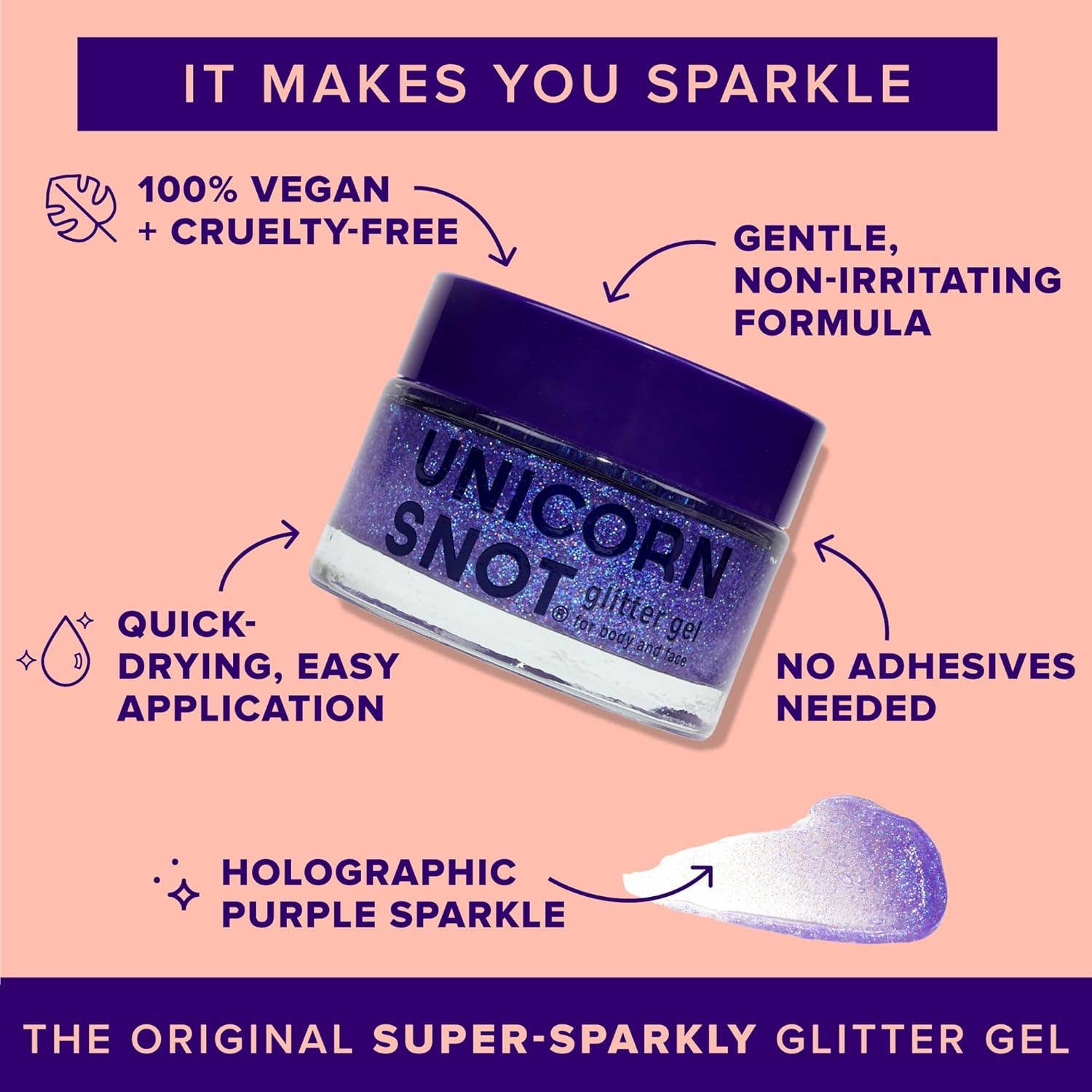 Unicorn Snot Glitter Gel - Ultraviolet