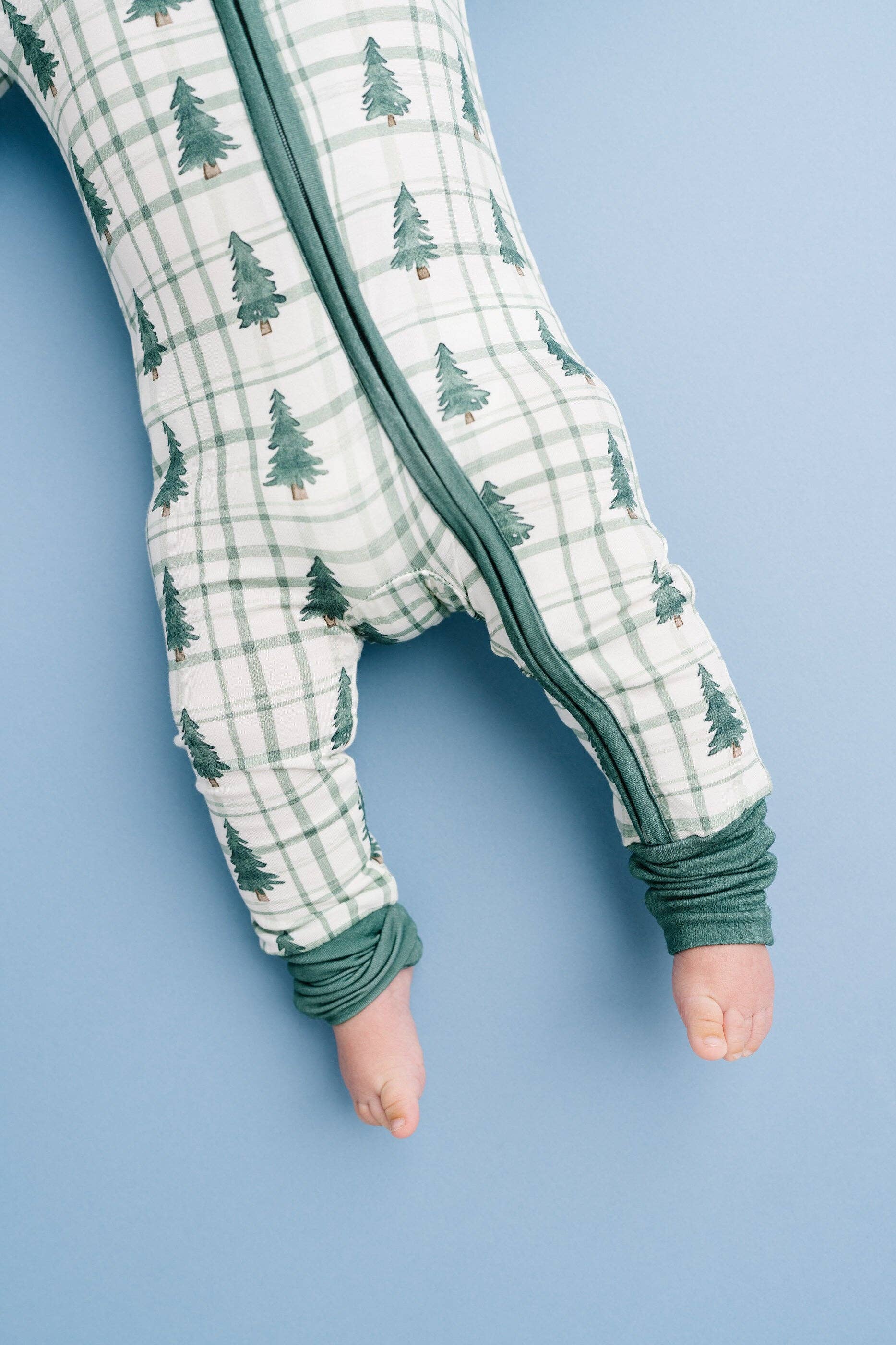 Little One Shop Bamboo Convertible Romper - Tree Farm